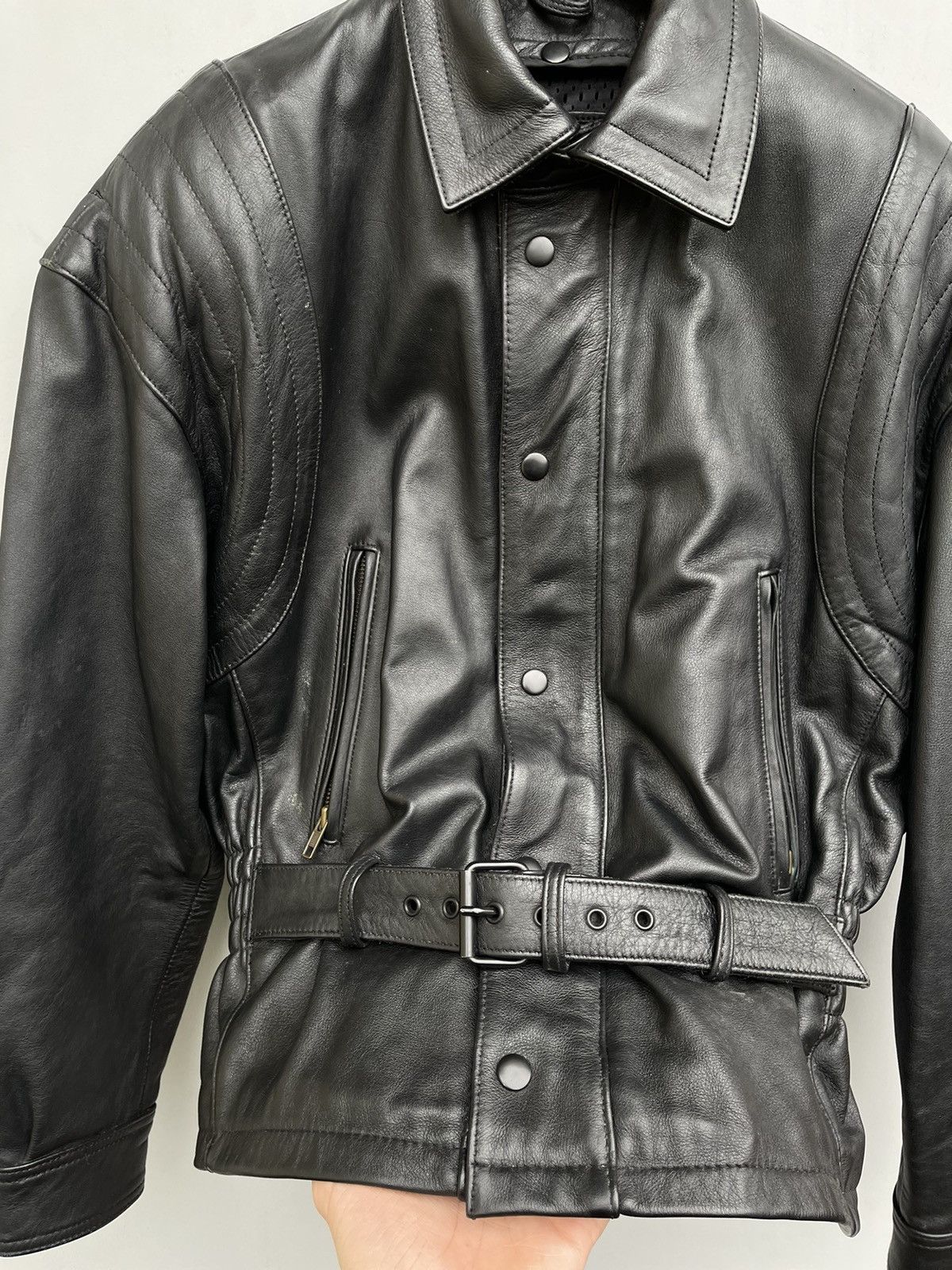 Hein Gericke REAL LEATHER HEIN GERICKE HANDMADE MOTO BIKER LEATHER JACKET Size US S / EU 44-46 / 1 - 6 Thumbnail