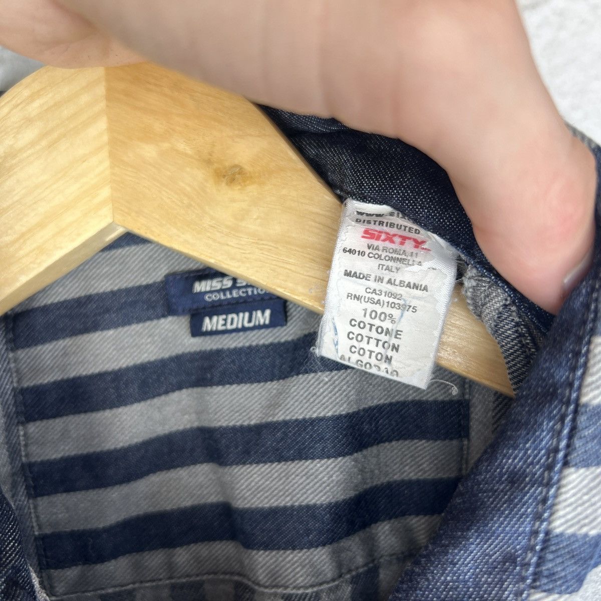 Miss Sixty Miss Sixty Amazing Mini Dress Denim Striped Navy Y2K Size M / US 6-8 / IT 42-44 - 5 Thumbnail