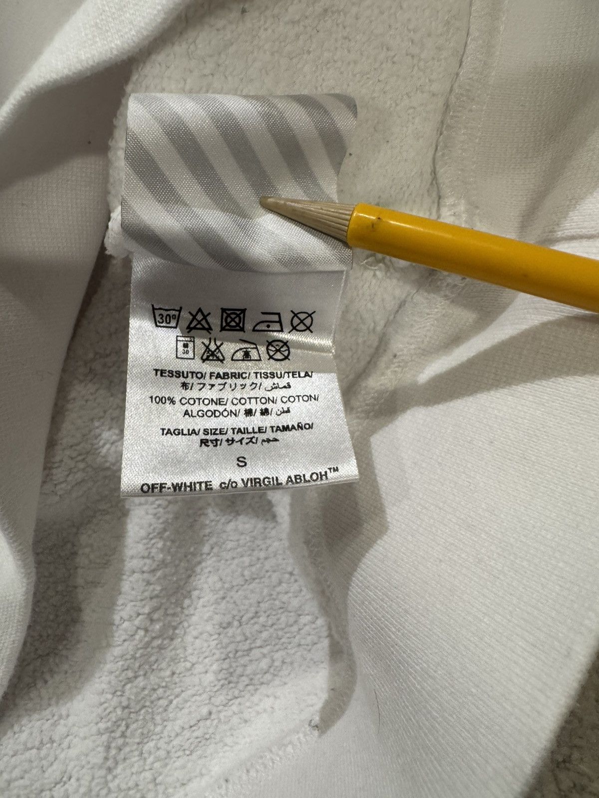 Off-White 🔵 OFF WHITE X EMPTY Gallery HOODIE Size ONE SIZE - 6 Thumbnail