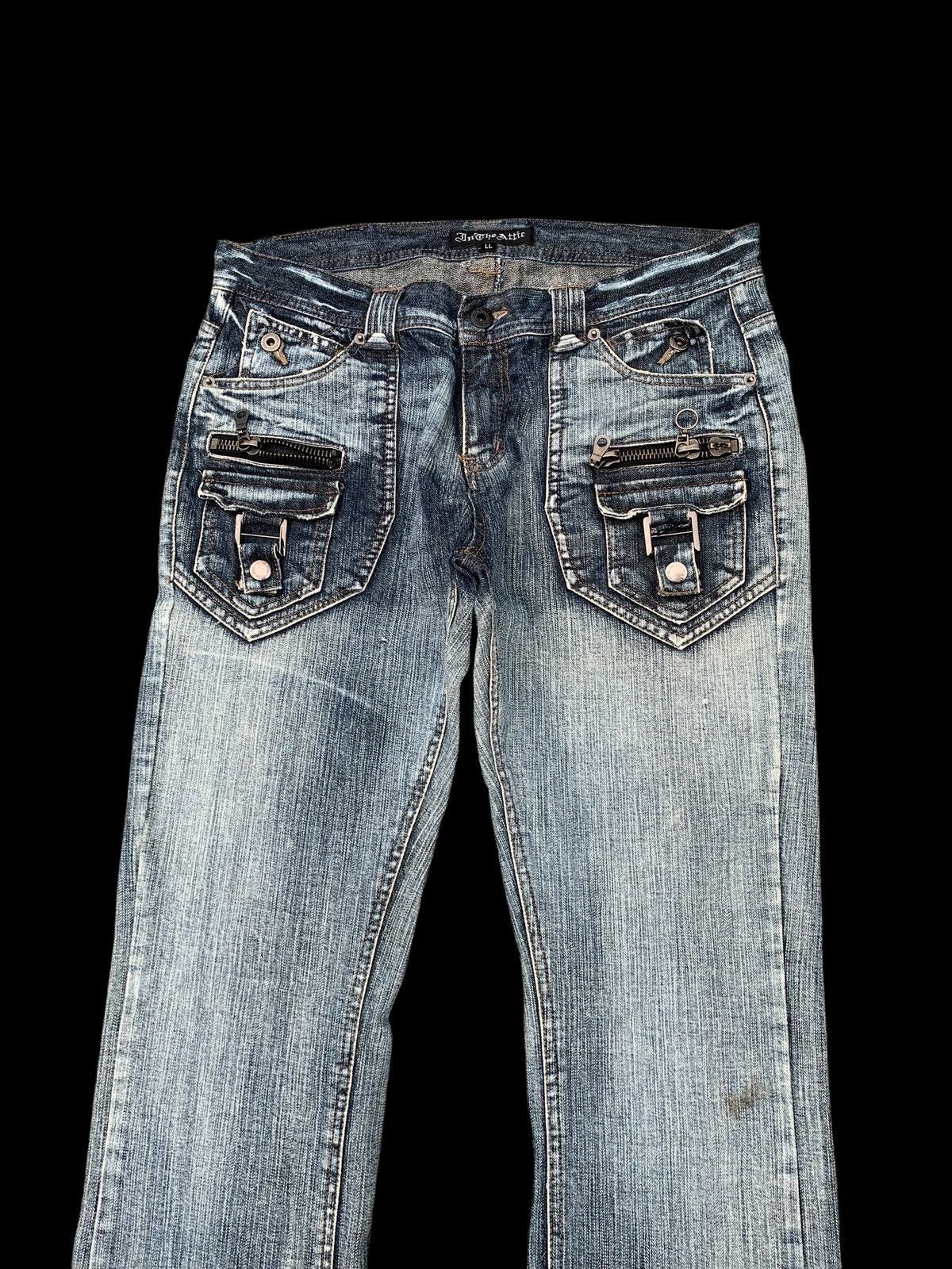 Kapital FLARE💥IN THE ATTIC RUSTY JAPANESE PUNK DISTRESSED DENIM Size US 32 / EU 48 - 5 Thumbnail