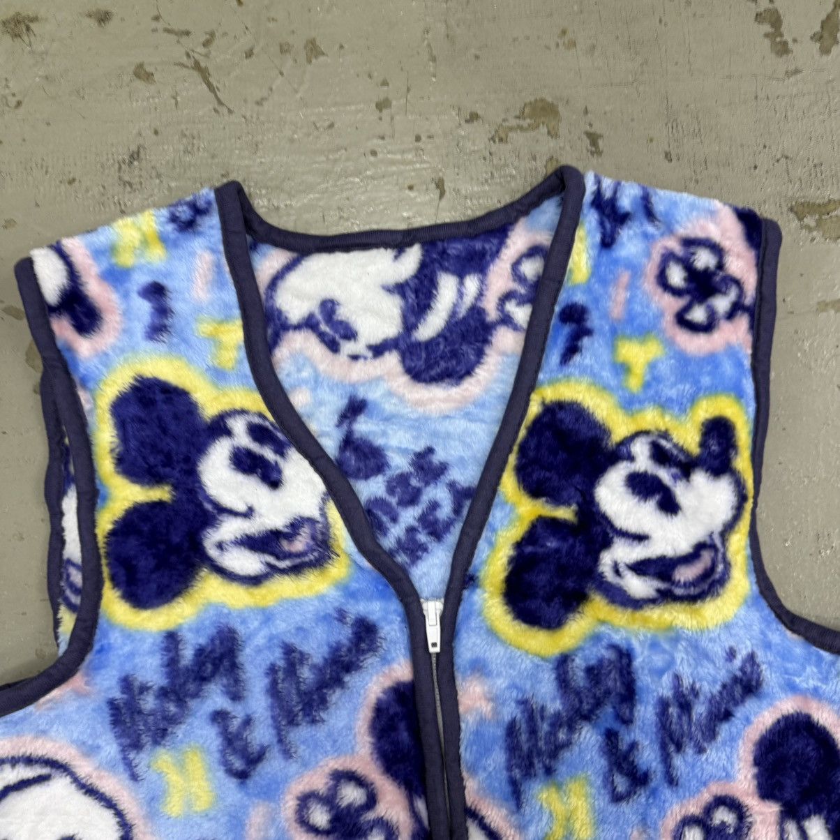Anime Vintage Mickey Minnie Fleece Winter Vest Size US M / EU 48-50 / 2 - 3 Thumbnail