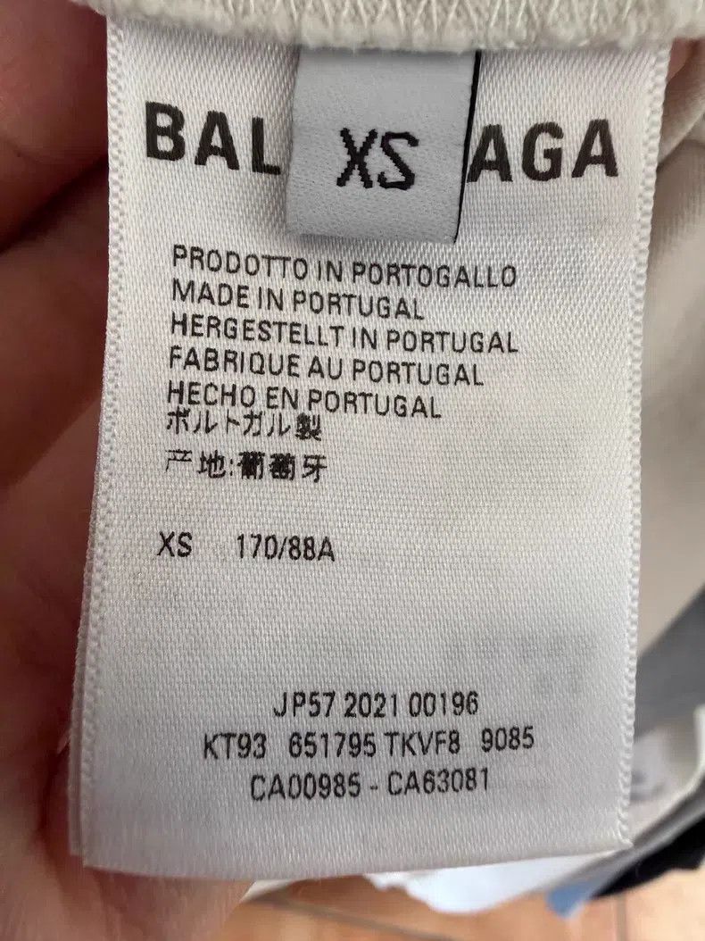 Balenciaga Balenciaga White environmental logo short-sleeved T-shirt Size US XS / EU 42 / 0 - 4 Thumbnail