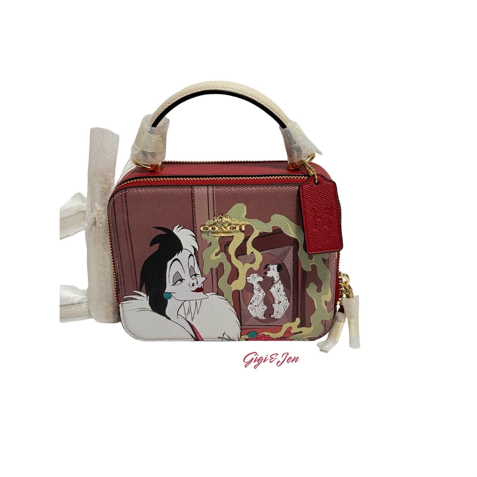 Coach Coach Disney Box Crossbody Cruella Motif Red Apple Bag Size ONE SIZE - 1 Thumbnail