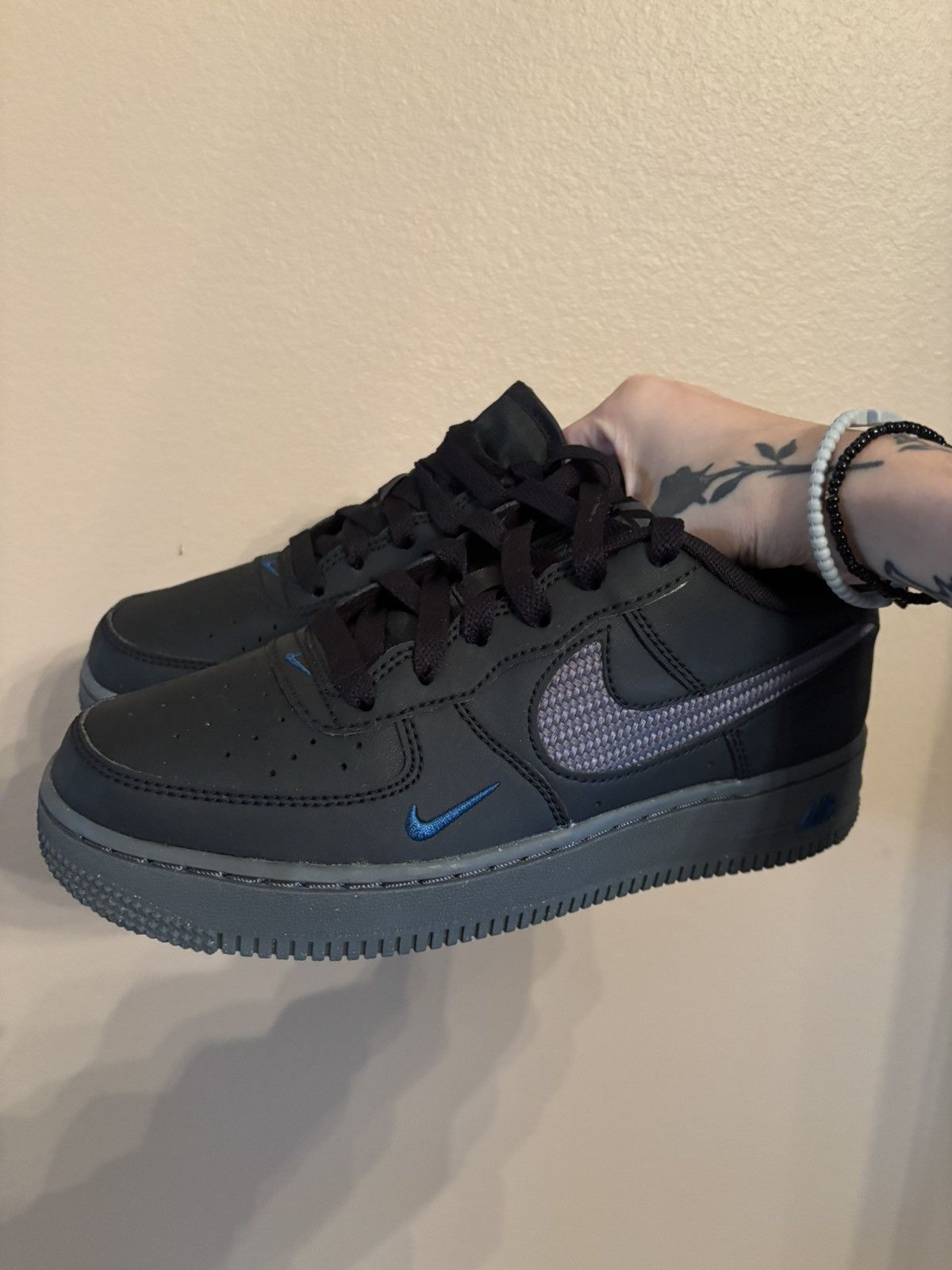 Nike Nike Air Force 1 JSP GS 'Black Iron Grey' Size US 5 / EU 37 - 6 Thumbnail