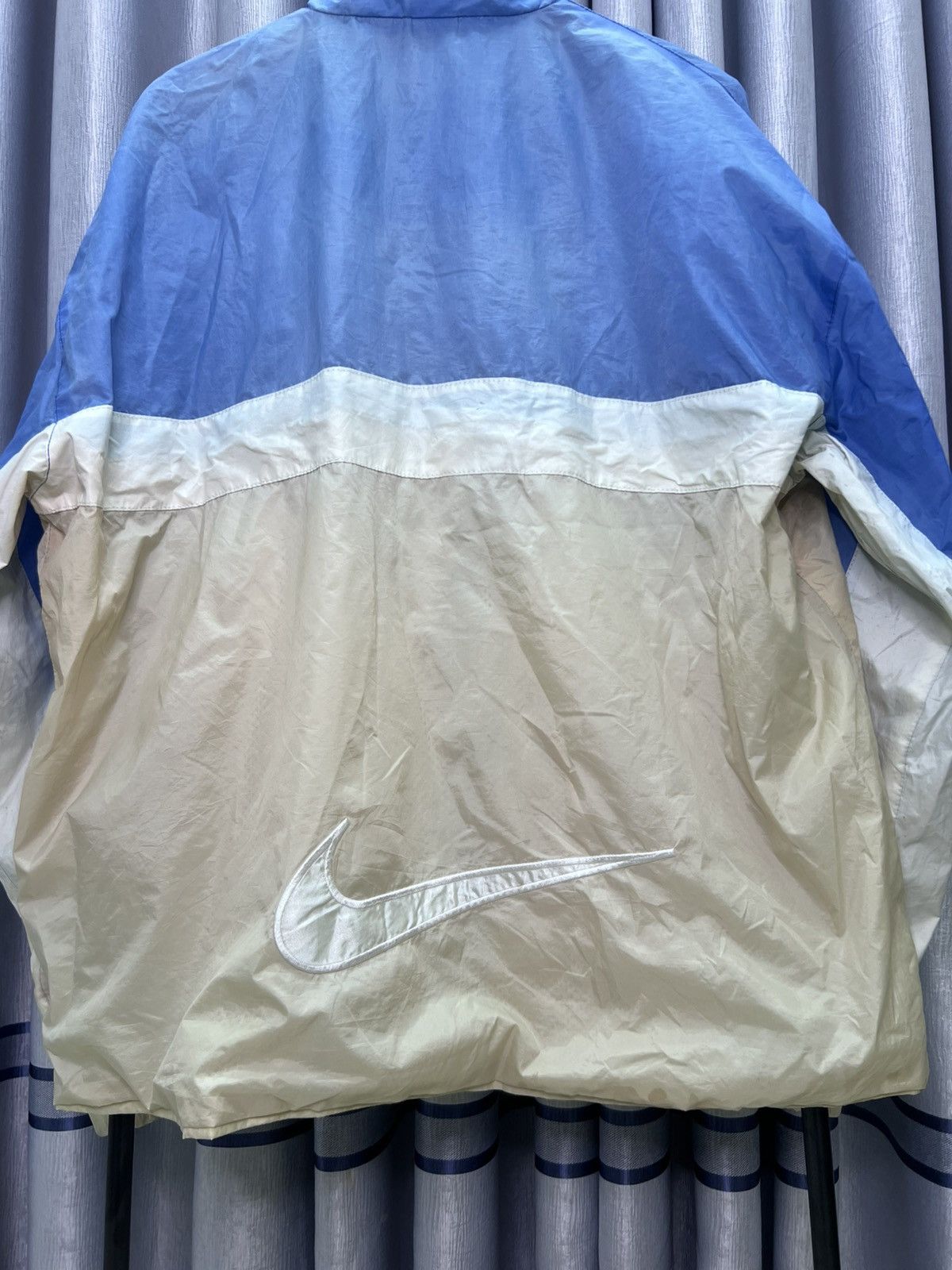 Nike Vintage 90s Nike Oversized Windbreaker Big Swoosh Jacket Size US XXL / EU 58 / 5 - 2 Thumbnail