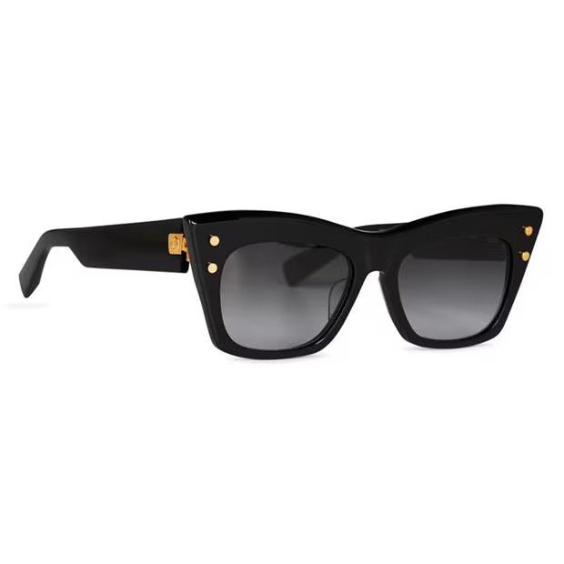 Balmain o1g2r1mq1024 Size: OS / Sunglasses in Black & Gold Size ONE SIZE - 2 Thumbnail