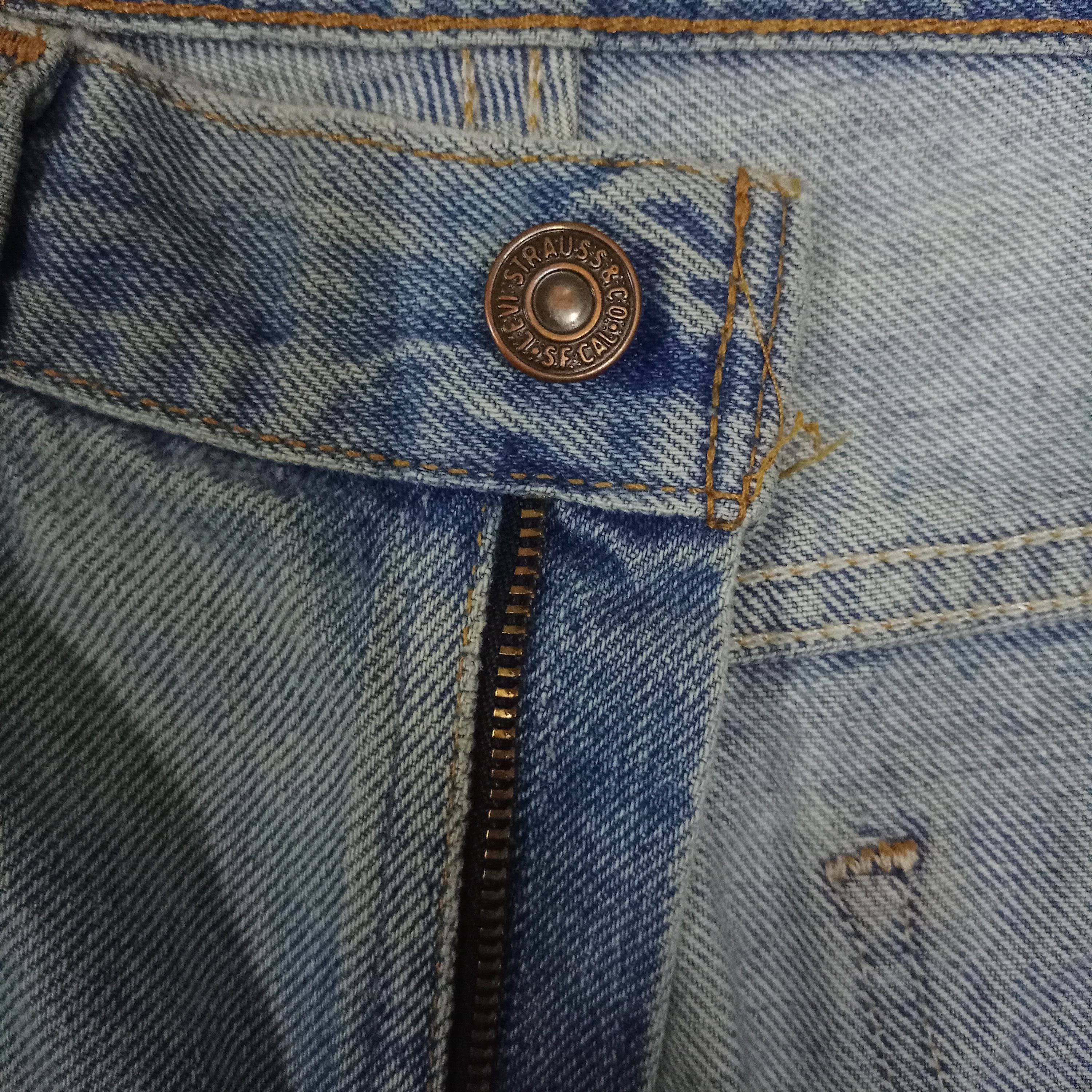 Levi's × Levi's Vintage Clothing Vintage 90s Levis Orange Tab Distressed Loose Jeans 33x31 Size US 33 - 3 Thumbnail