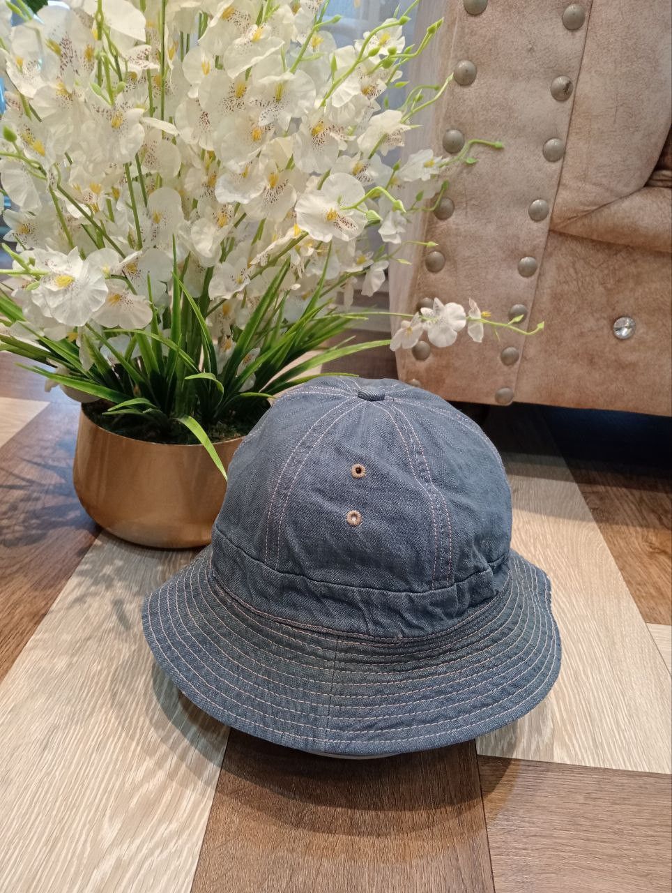 Denime DENIME JAPAN DNM SPORTS BLUE DENIM BUCKET HAT Size ONE SIZE - 2 Thumbnail