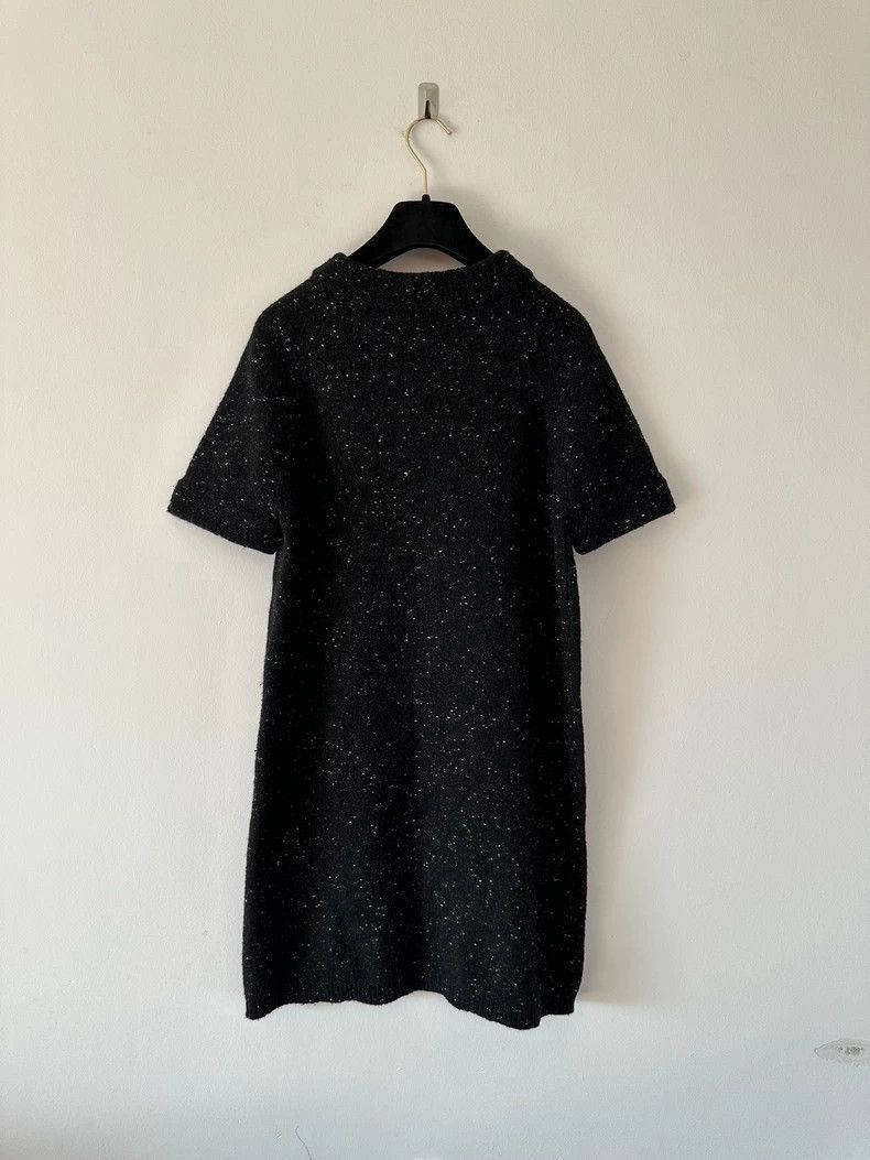Balenciaga Knit Dress with Snowflakes in Dark Gray-2505 Size 39" - 2 Thumbnail