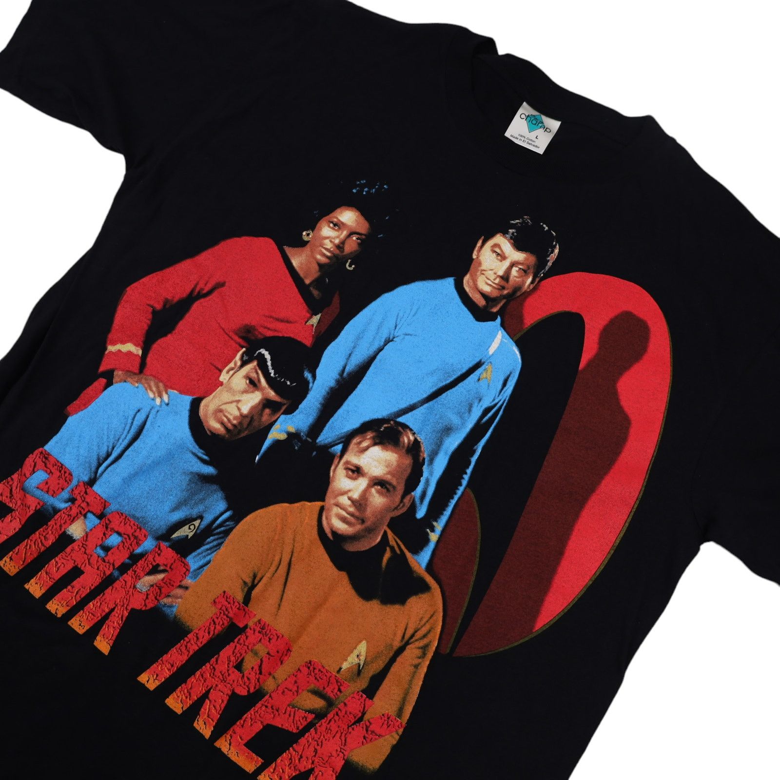 Vintage Vintage 90s Star Trek Crew TV Series Graphic T Shirt Size US L / EU 52-54 / 3 - 2 Thumbnail