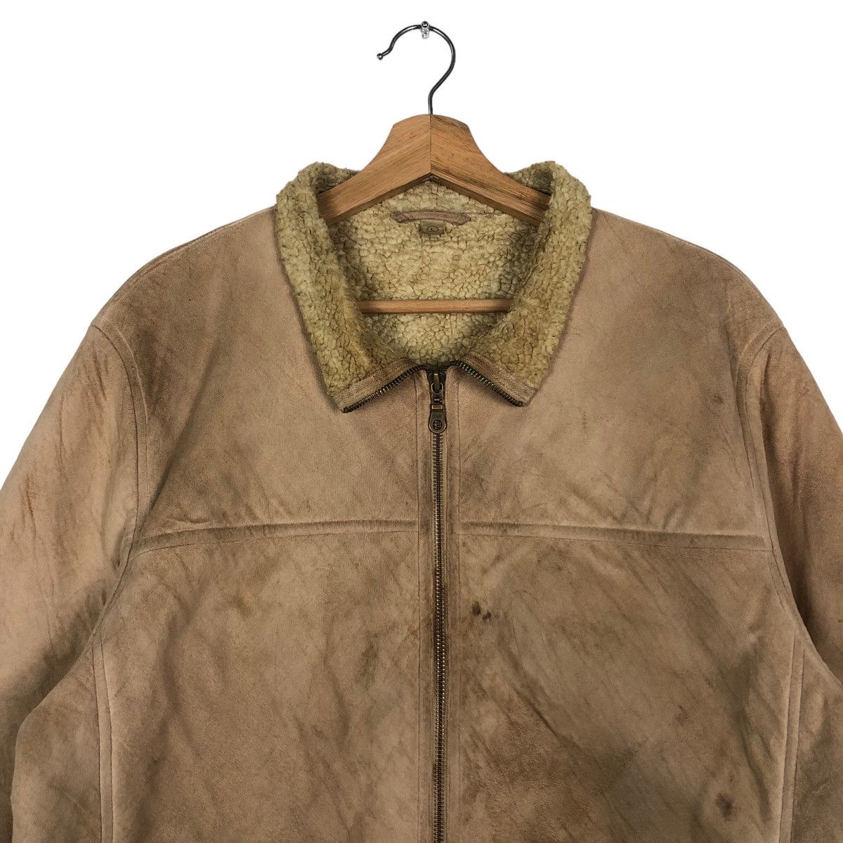 Japanese Brand 🔥90’s Vintage Moleskin Leather Mink Fur Lining Uniqlo Japan Size US L / EU 52-54 / 3 - 3 Thumbnail