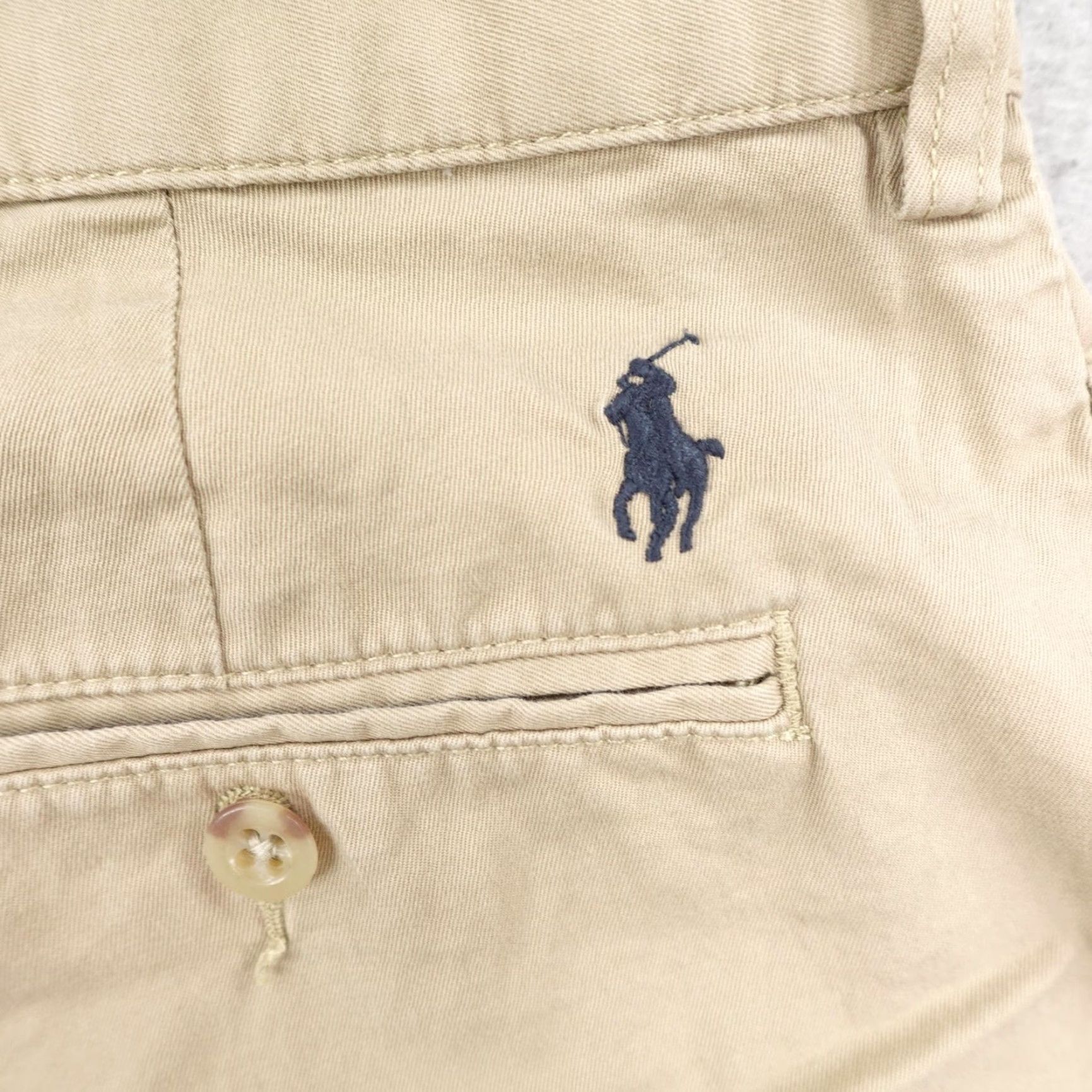 Polo Ralph Lauren VINTAGE Polo Ralph Lauren Shorts Mens 40 Chino Pleated Pony Logo Khaki Tan 9in Inseam 38W Beige Regular Mens Size US L / EU 52-54 / 3 - 4 Thumbnail