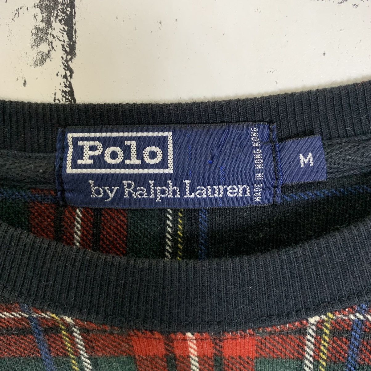Polo Ralph Lauren × Vintage Polo by Ralph Lauren Tartan Checkered Sweatshirt Crewneck Size US M / EU 48-50 / 2 - 11 Thumbnail