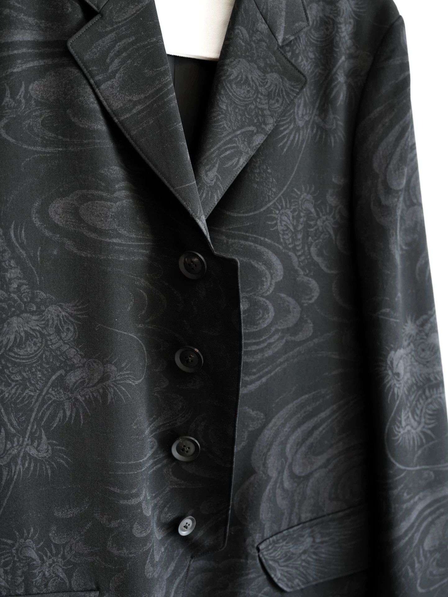 Yohji Yamamoto Yohji Yamamoto 22AW Resist Dye Old Dragon Cloud Jacket Size US L / EU 52-54 / 3 - 5 Thumbnail
