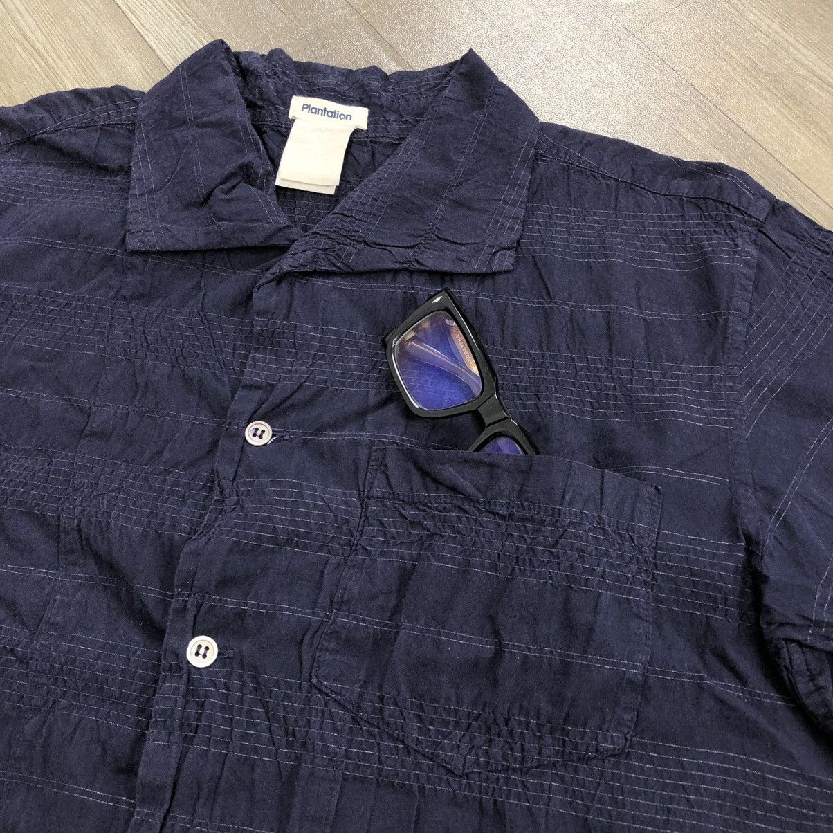 Issey Miyake × Japanese Brand × Tsumori Chisato Vintage Issey Miyake Plantation Designer Indigo Boro Shirt Size US M / EU 48-50 / 2 - 2 Thumbnail