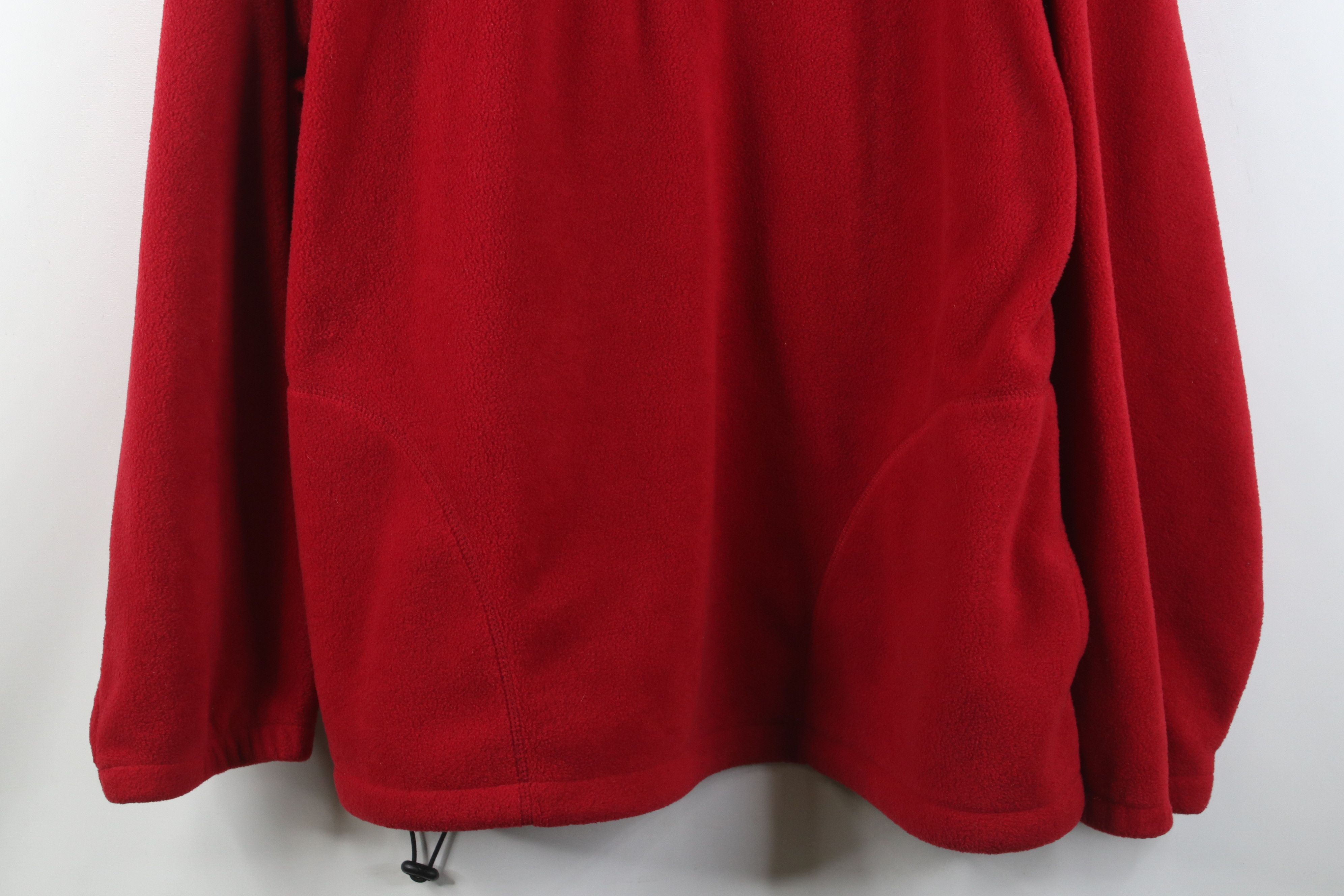 Vintage Vintage 90s Ohio State University 1/4 Zip Fleece Sweater Red Size US XL / EU 56 / 4 - 3 Thumbnail