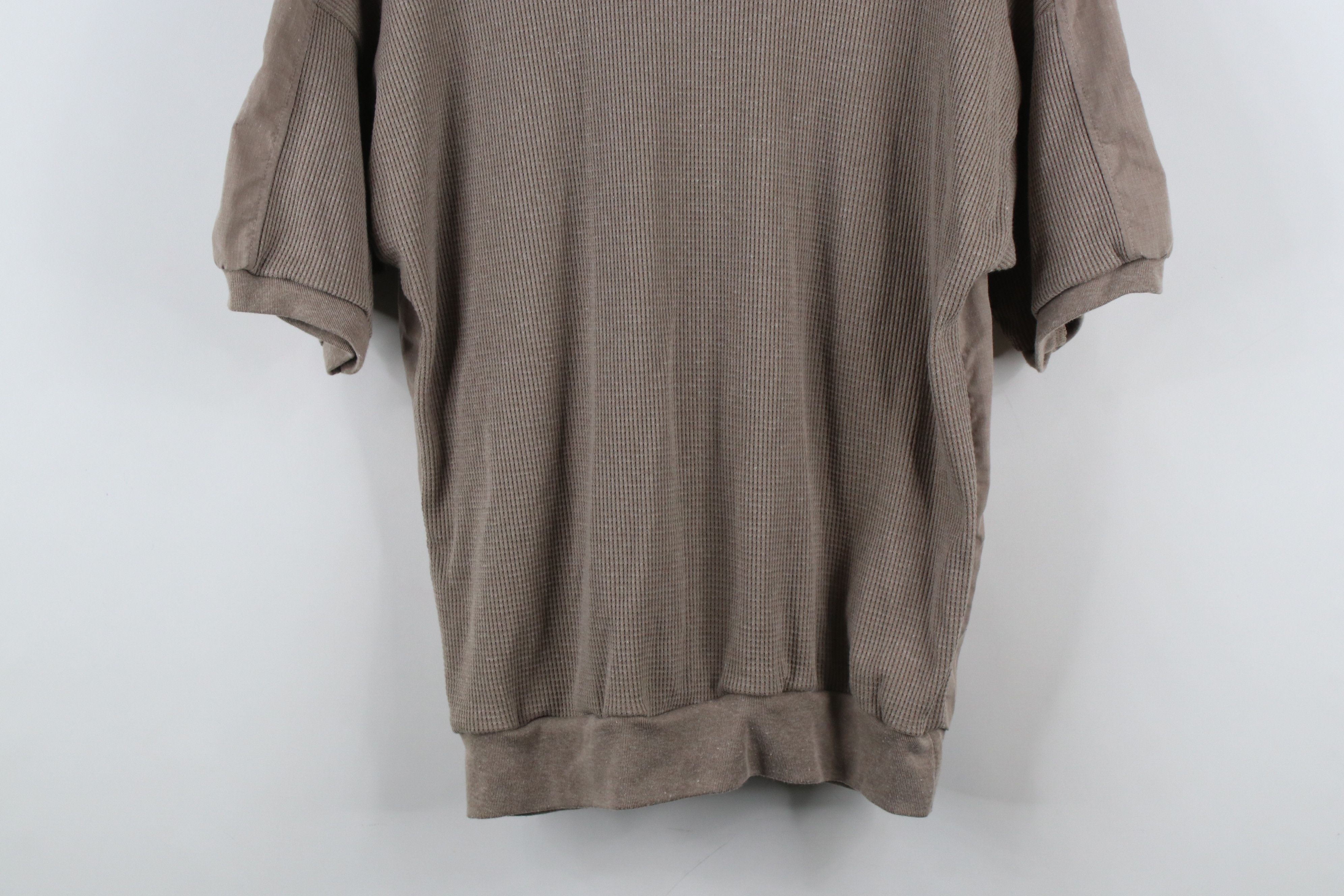 Vintage Vintage 90s Streetwear Thermal Waffle Pullover Polo Shirt Size US L / EU 52-54 / 3 - 12 Thumbnail