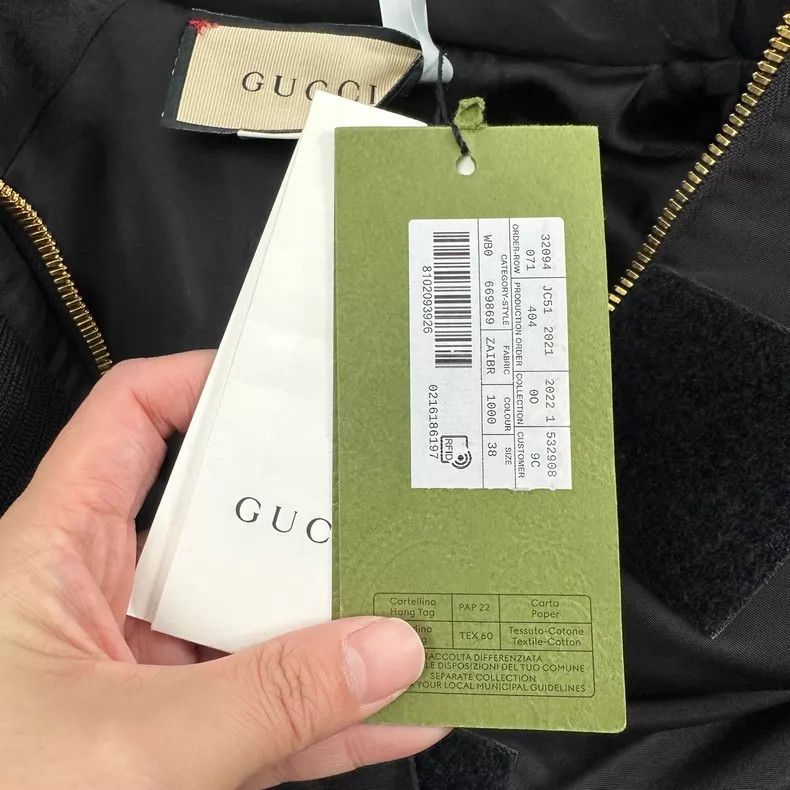 Gucci Gucci Black gold thread embroidery logo hooded jacket cott Size XS / US 0-2 / IT 36-38 - 8 Thumbnail