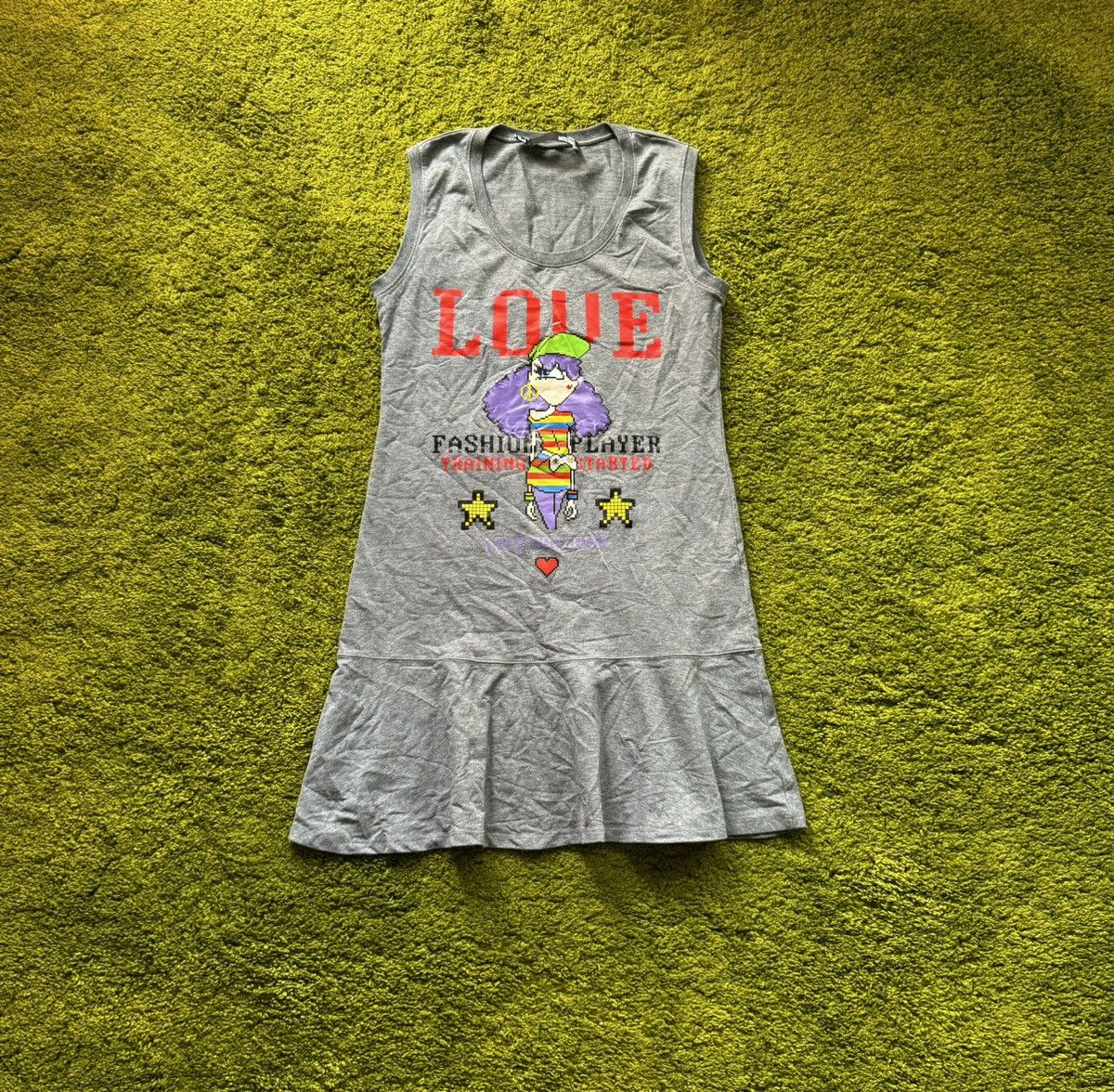 Designer × Love Moschino × Moschino Love Moschino fashion player pixel logo mini dress Size L / US 10 / IT 46 - 1 Thumbnail