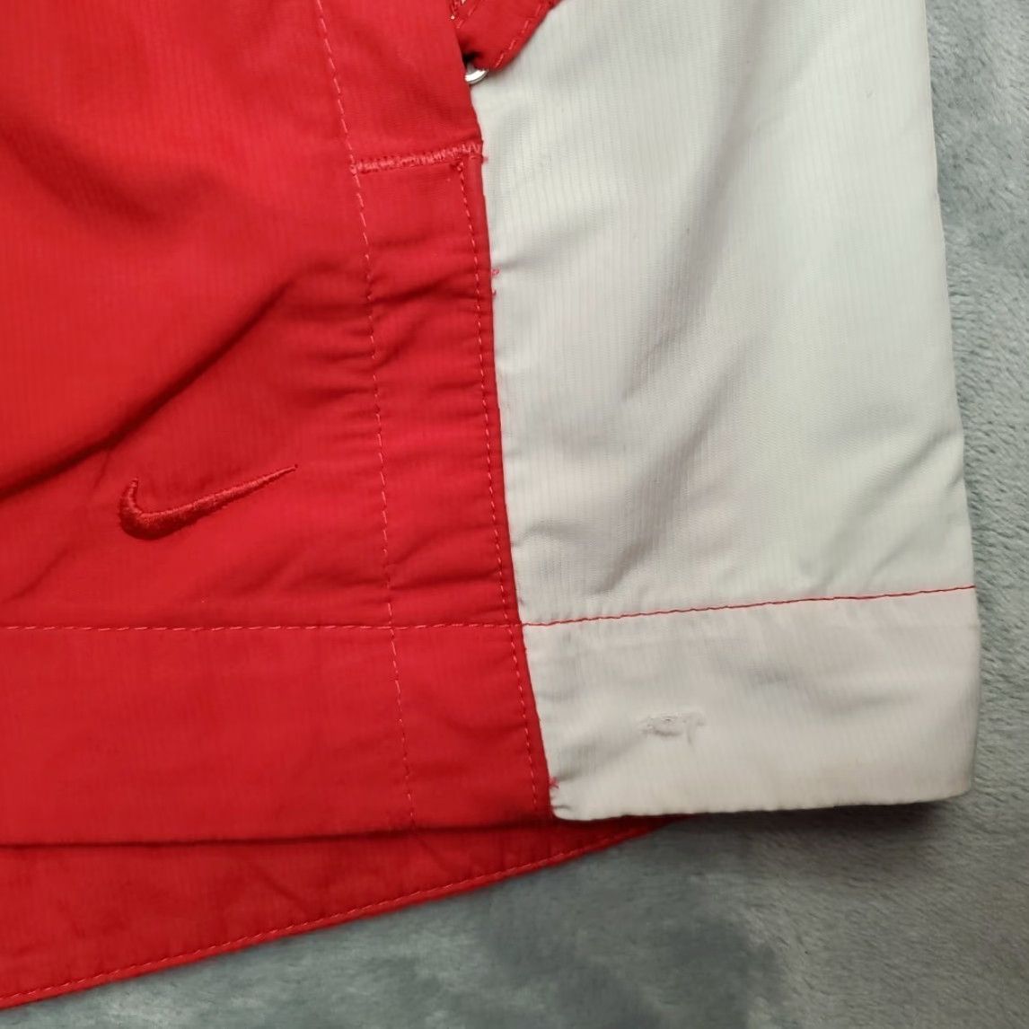 Nike VTG Nike Golf Jacket Womens L Red White Hooded Windbreaker Size L / US 10 / IT 46 - 6 Thumbnail