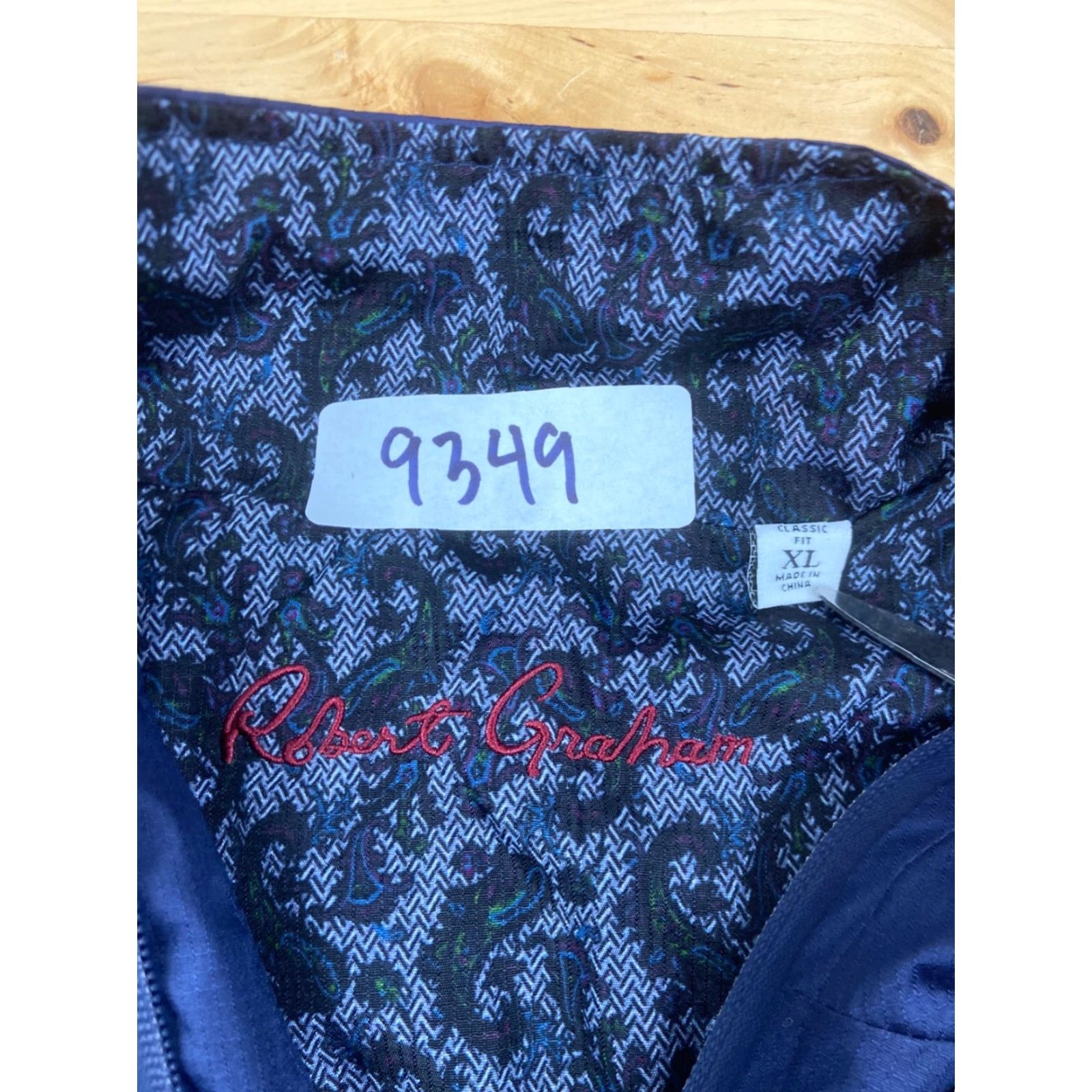 Robert Graham **Robert Graham Derek Blue Windbreaker Jacket XL Classic Fit** User: Robert Graham Derek Blue Windbreaker Jacket XL Classic Fit Size US XL / EU 56 / 4 - 2 Thumbnail