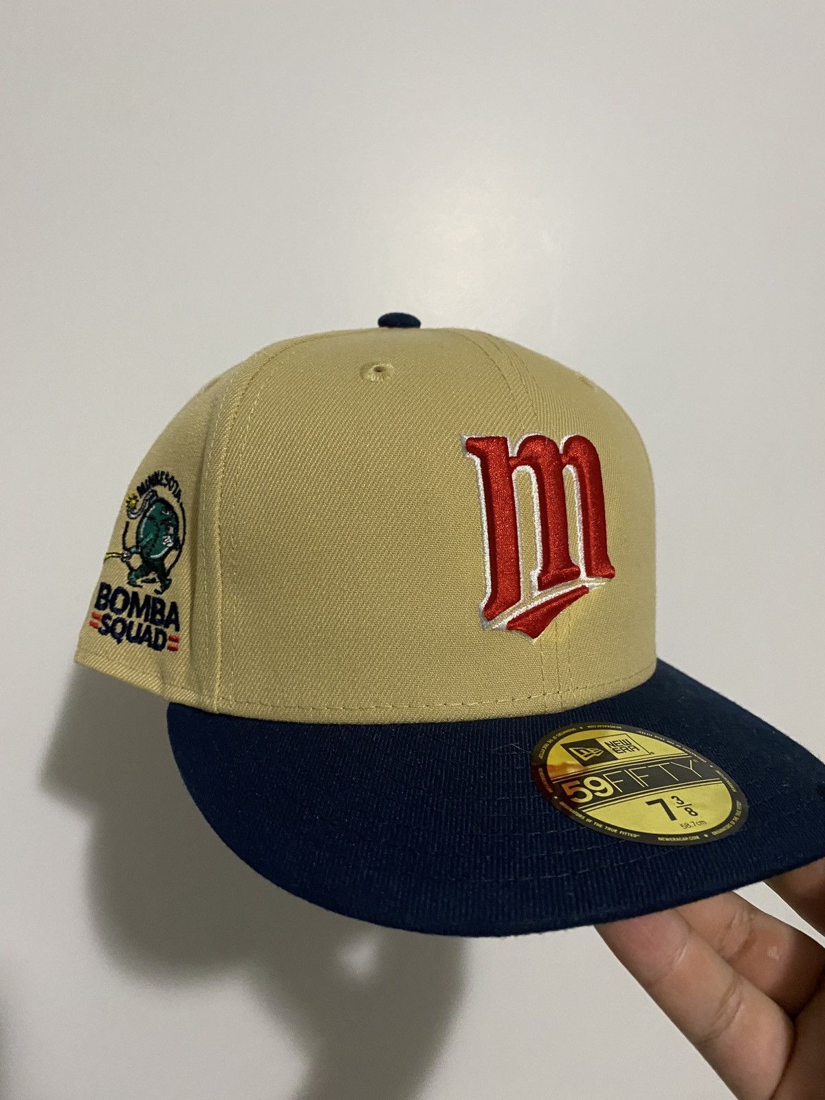 New Era Minnesota Twins M logo bomba squad patch size 7 3/8 Size ONE SIZE - 1 Thumbnail