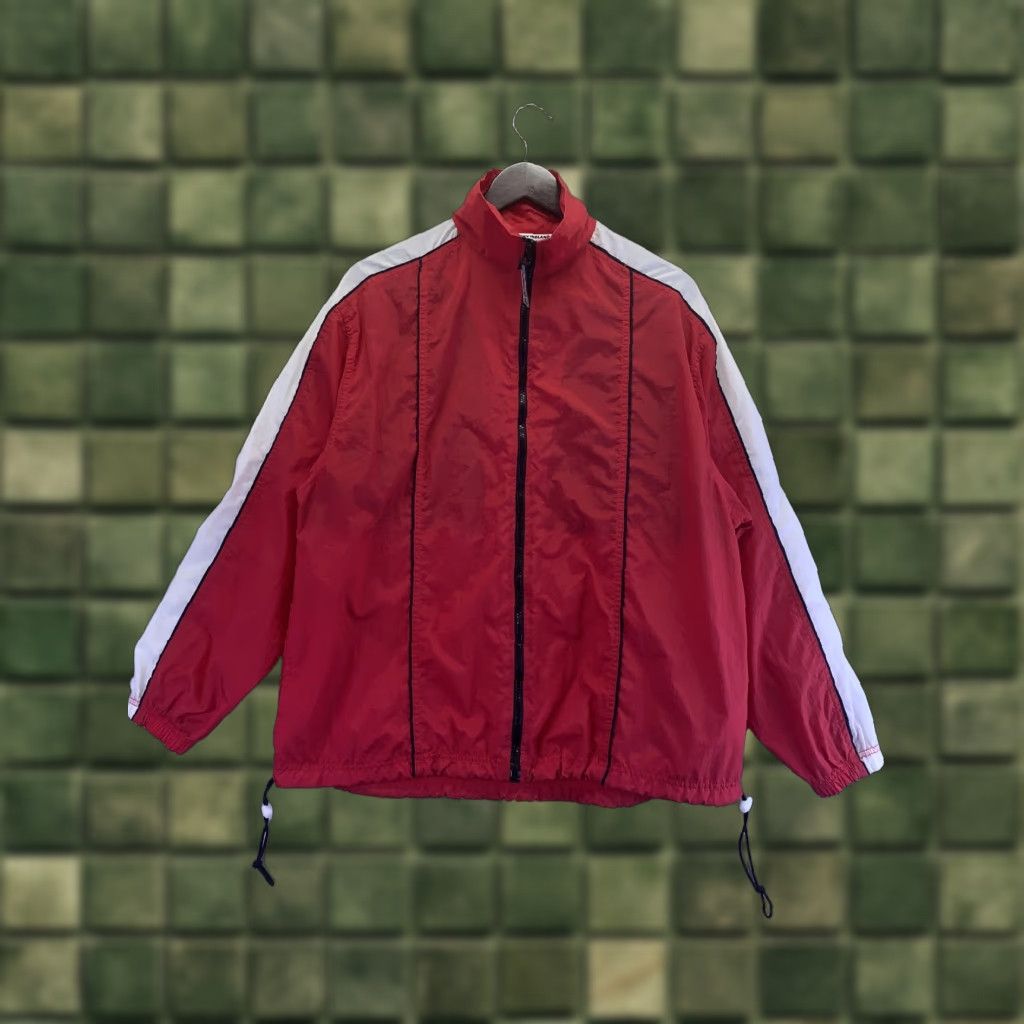 Vintage VINTAGE Kathy Ireland Active Womens Jacket Windbreaker Nylon Red S/M 1990s | Sportswear/Beach | Casual Womens Size S / US 4 / IT 40 - 1 Thumbnail