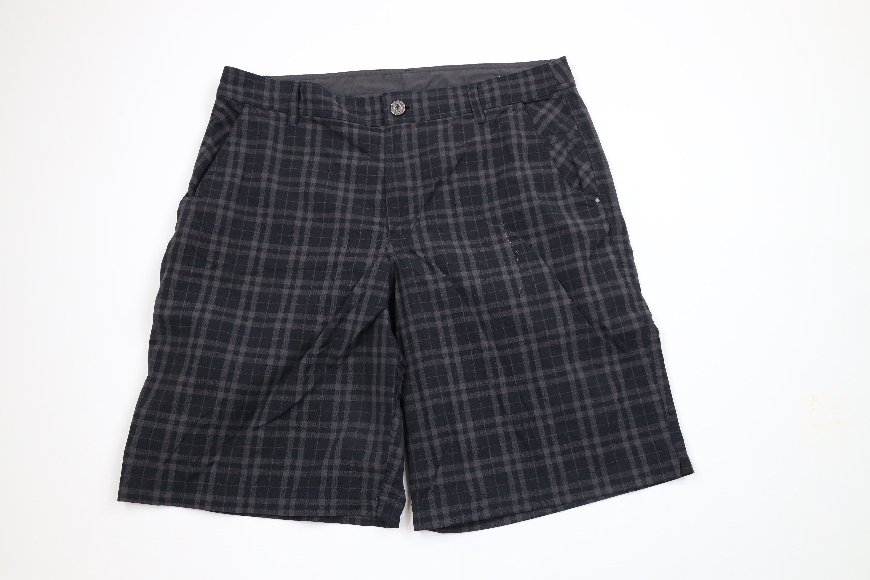 Lululemon × Vintage Lululemon Kahuna Golfing Golf Chino Shorts Gray Plaid Size US 34 / EU 50 - 1 Thumbnail