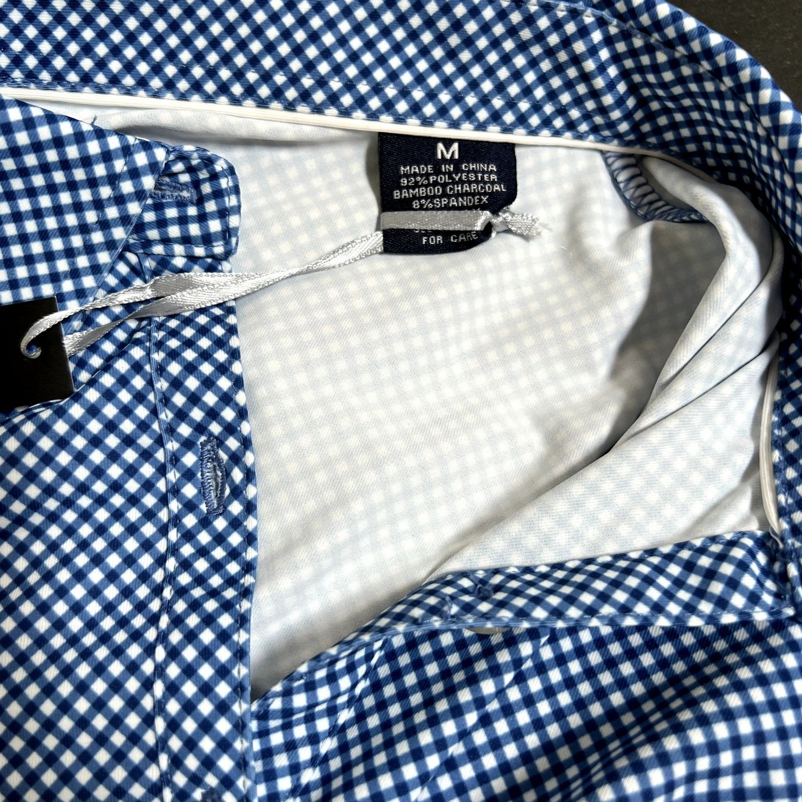 Other Full Turn EcoTec Golf Polo Houndstooth Geo Lisle Mens M NWT Size US M / EU 48-50 / 2 - 6 Thumbnail