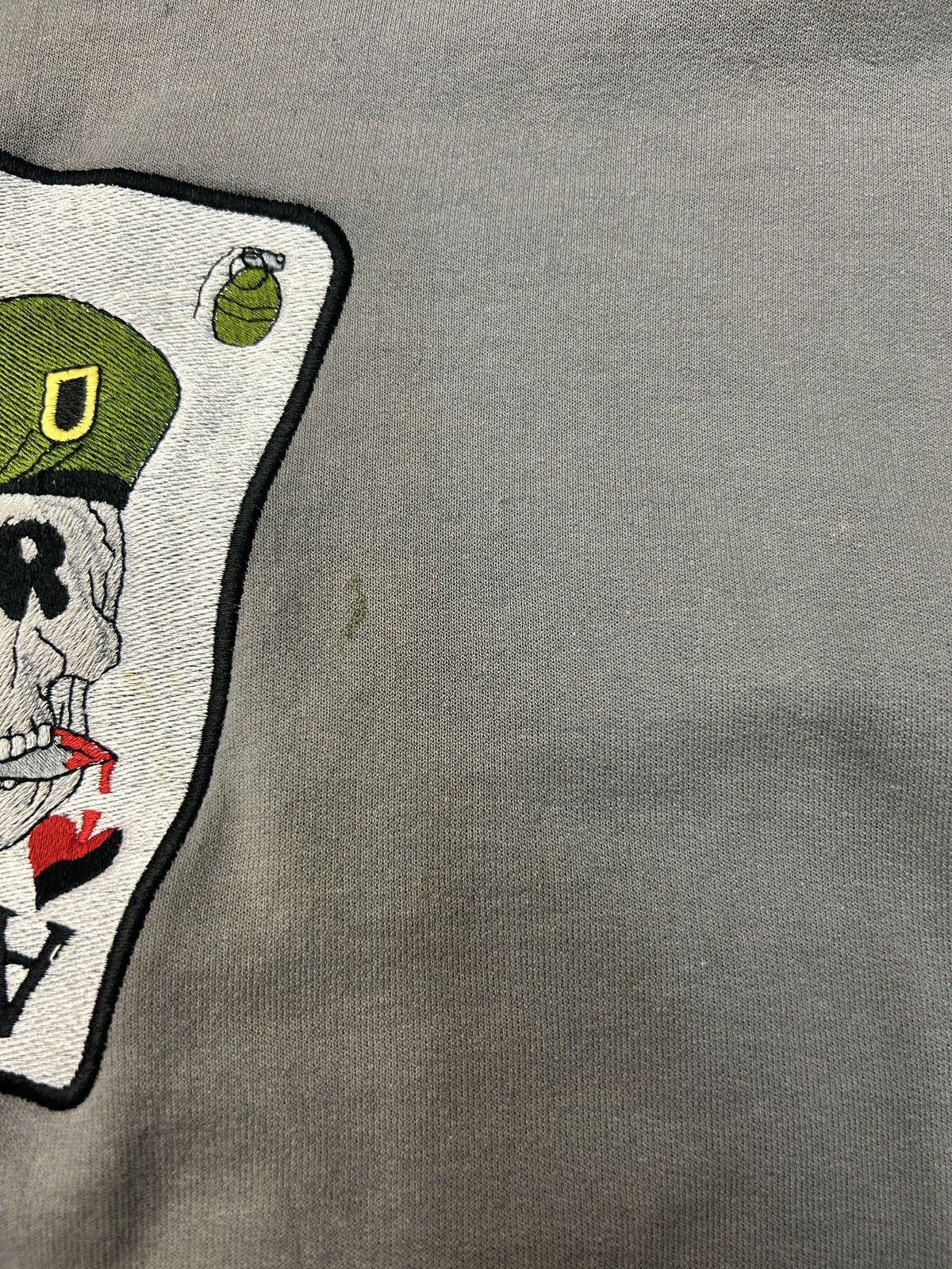 Vintage 90s Vintage Marines Crewneck XL Skull Ace Size US XL / EU 56 / 4 - 4 Thumbnail