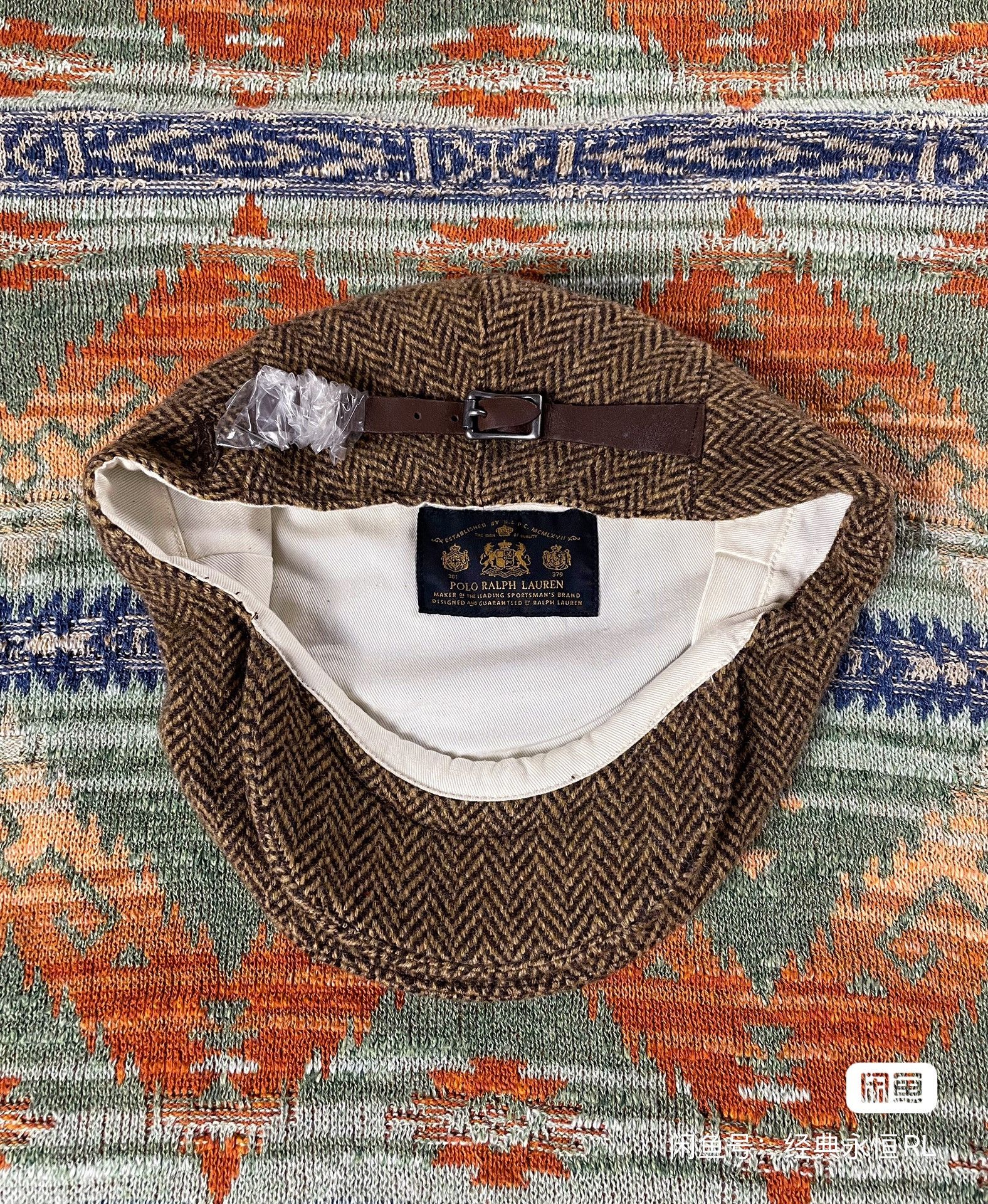 Ralph Lauren Polo Ralph Lauren Wool Tweed Flat Cap Newsboy Cap Peaked Hat Size ONE SIZE - 6 Thumbnail