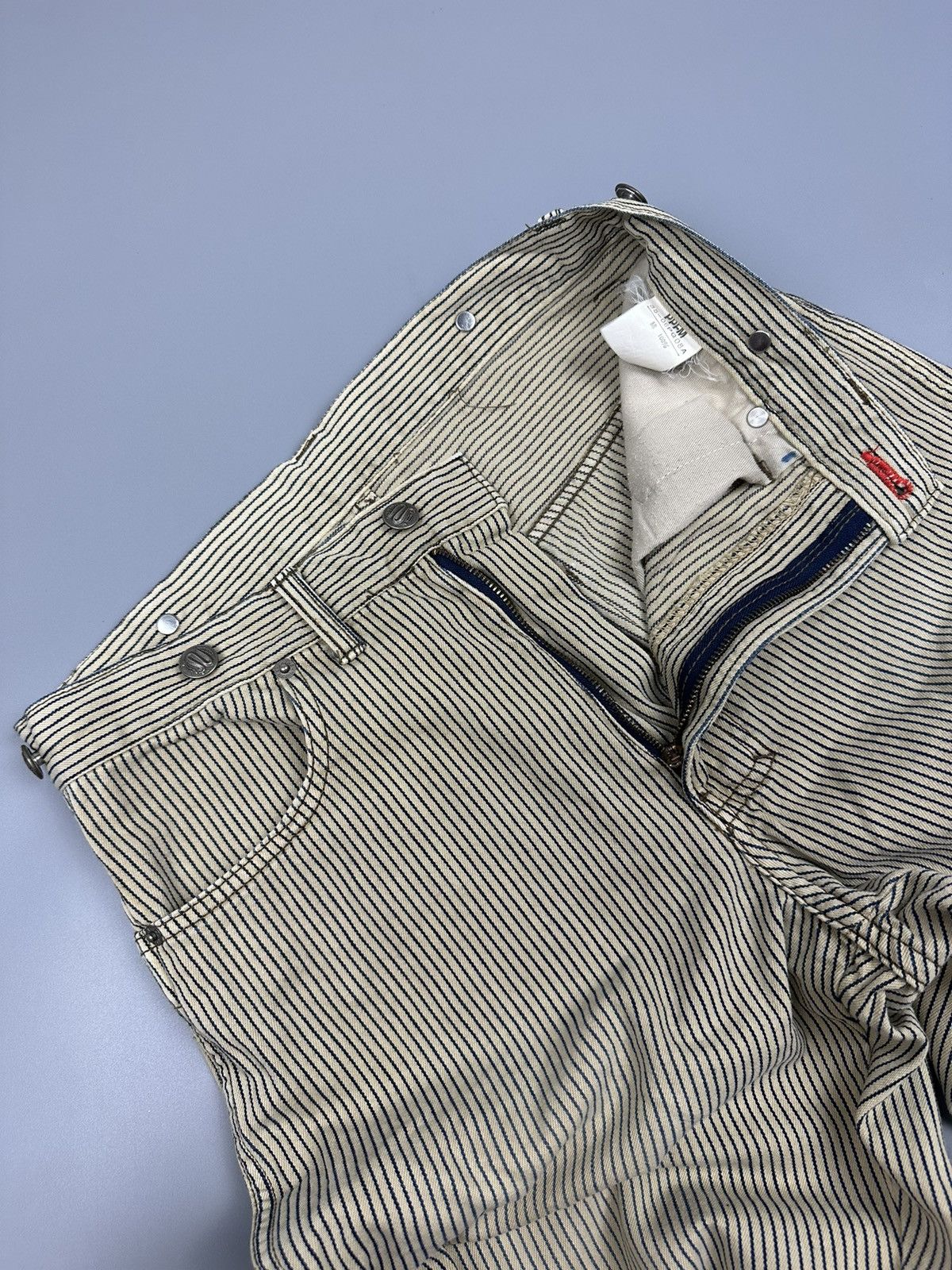 Japanese Brand × PPFM Vintage PPFM 21 March ‘63 Carpenter Stripes Denim Size US 30 / EU 46 - 8 Thumbnail