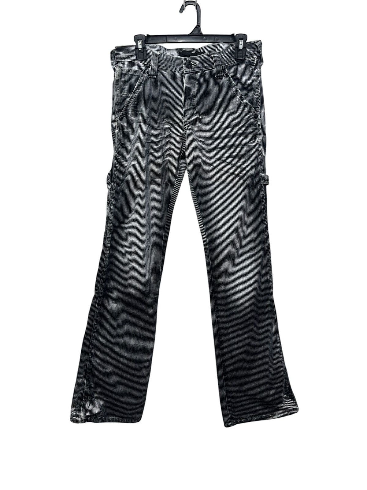 Japanese Brand Gostar De Fuga Japan Hickory Workwear Distressed Denim Pants Size US 31 - 1 Thumbnail