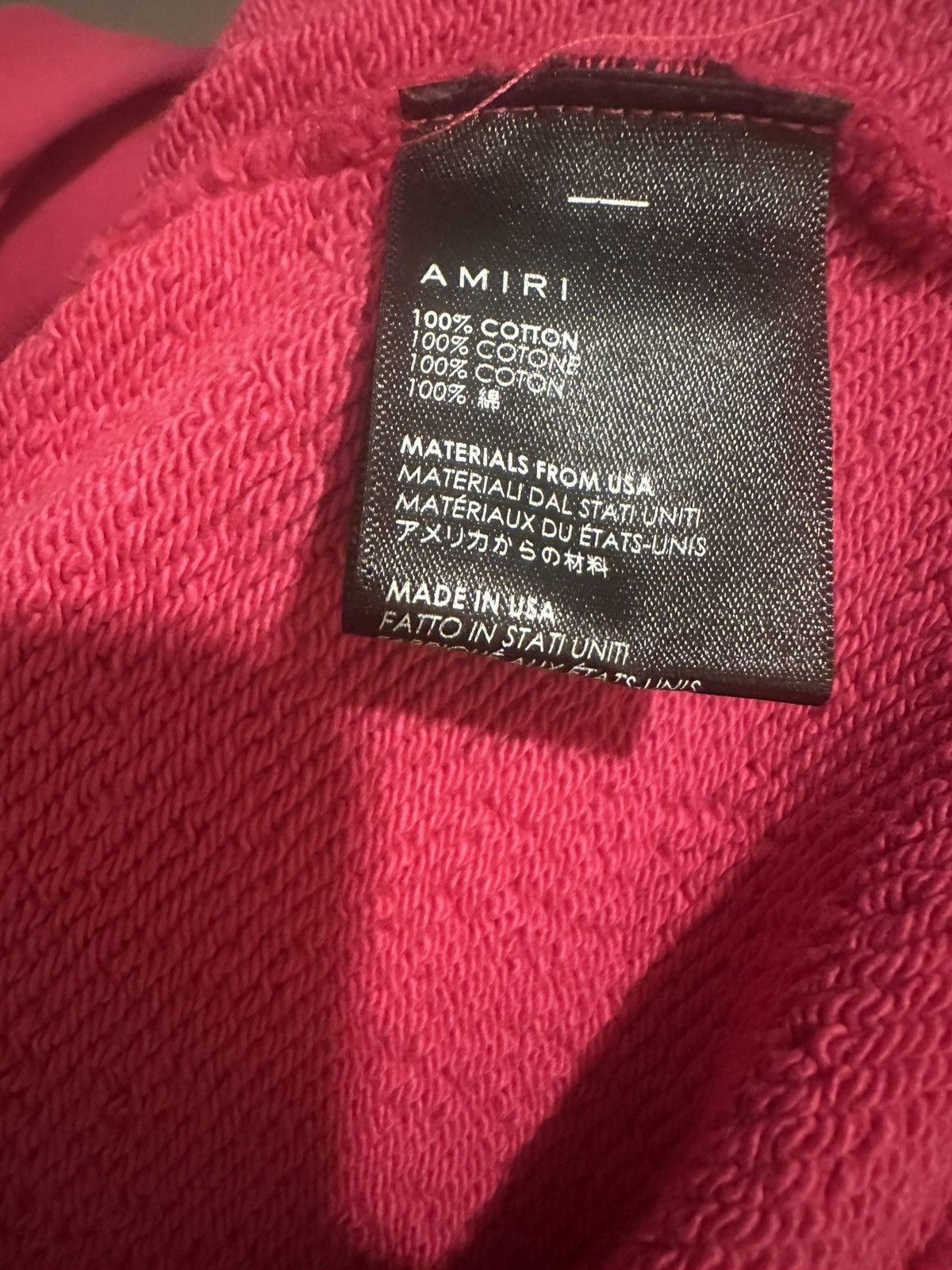 Amiri Amiri Hot Pink 'Core Logo' Hoodie Size US L / EU 52-54 / 3 - 5 Thumbnail