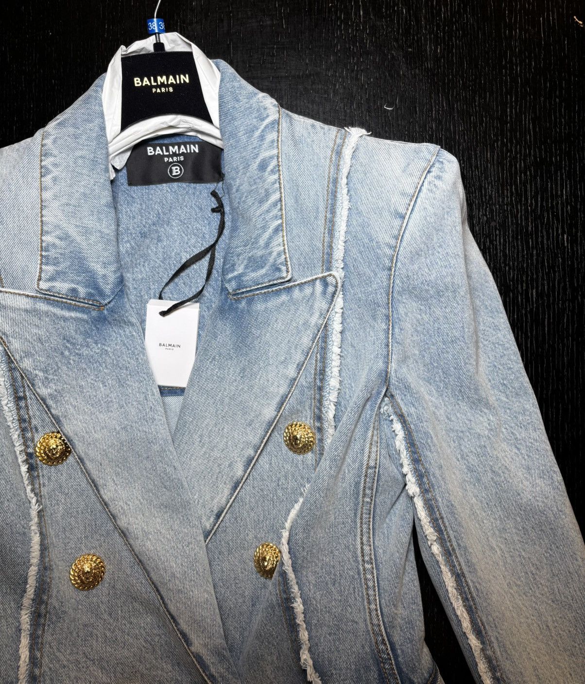 Balmain Balmain - denim blazer doublebreasted Size XS / US 0-2 / IT 36-38 - 6 Thumbnail