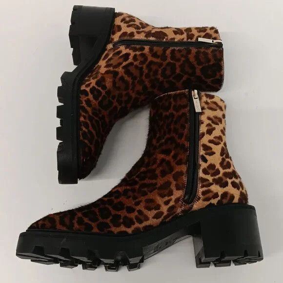 Jimmy Choo Jimmy Choo Mava Leopard-Print Fur Ankle Boots - EU36/US6 Size US 6.5 / IT 36.5 - 5 Thumbnail