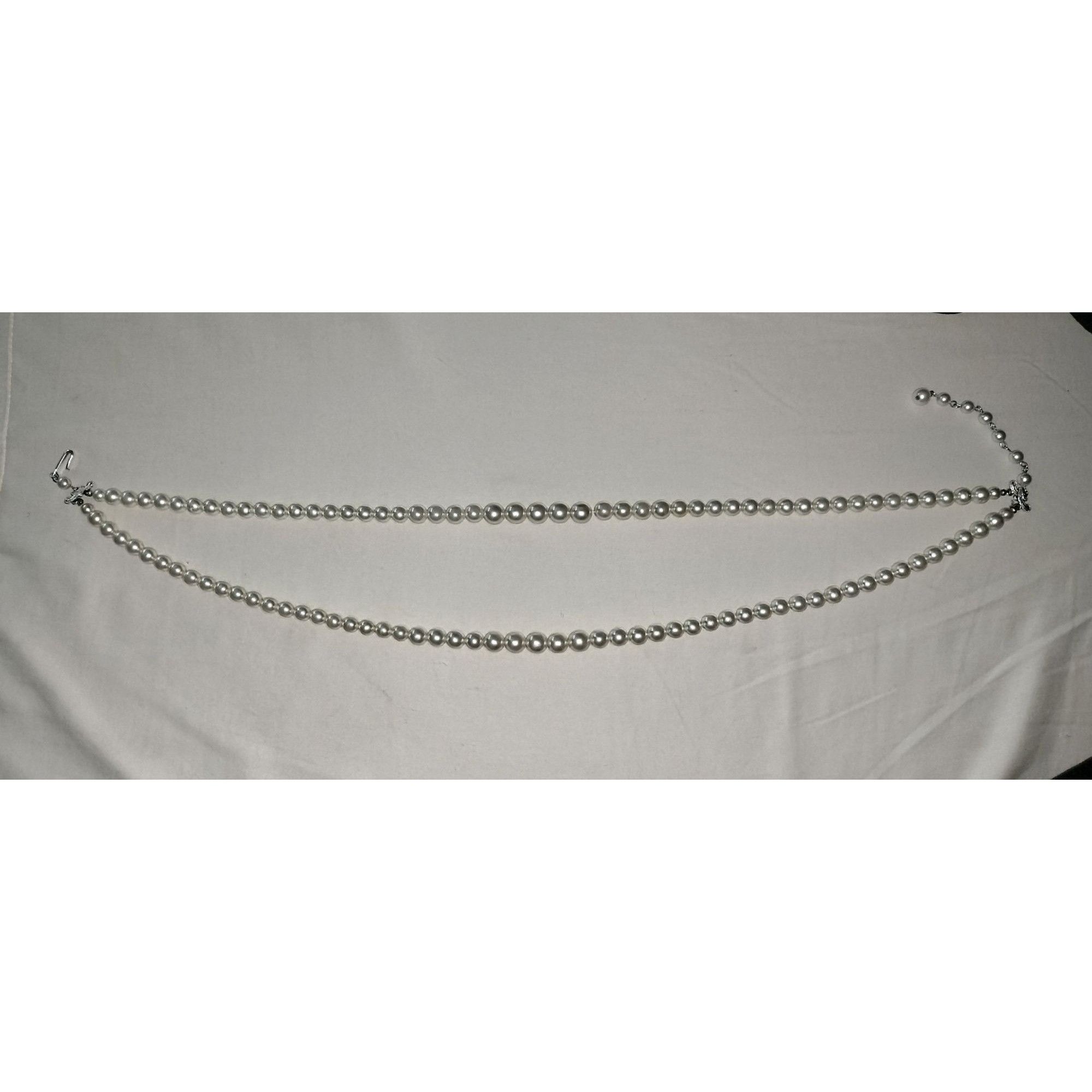 Vintage Vintage Double Strand Faux Pearl Necklace Eggshell Off White Size ONE SIZE - 11 Thumbnail