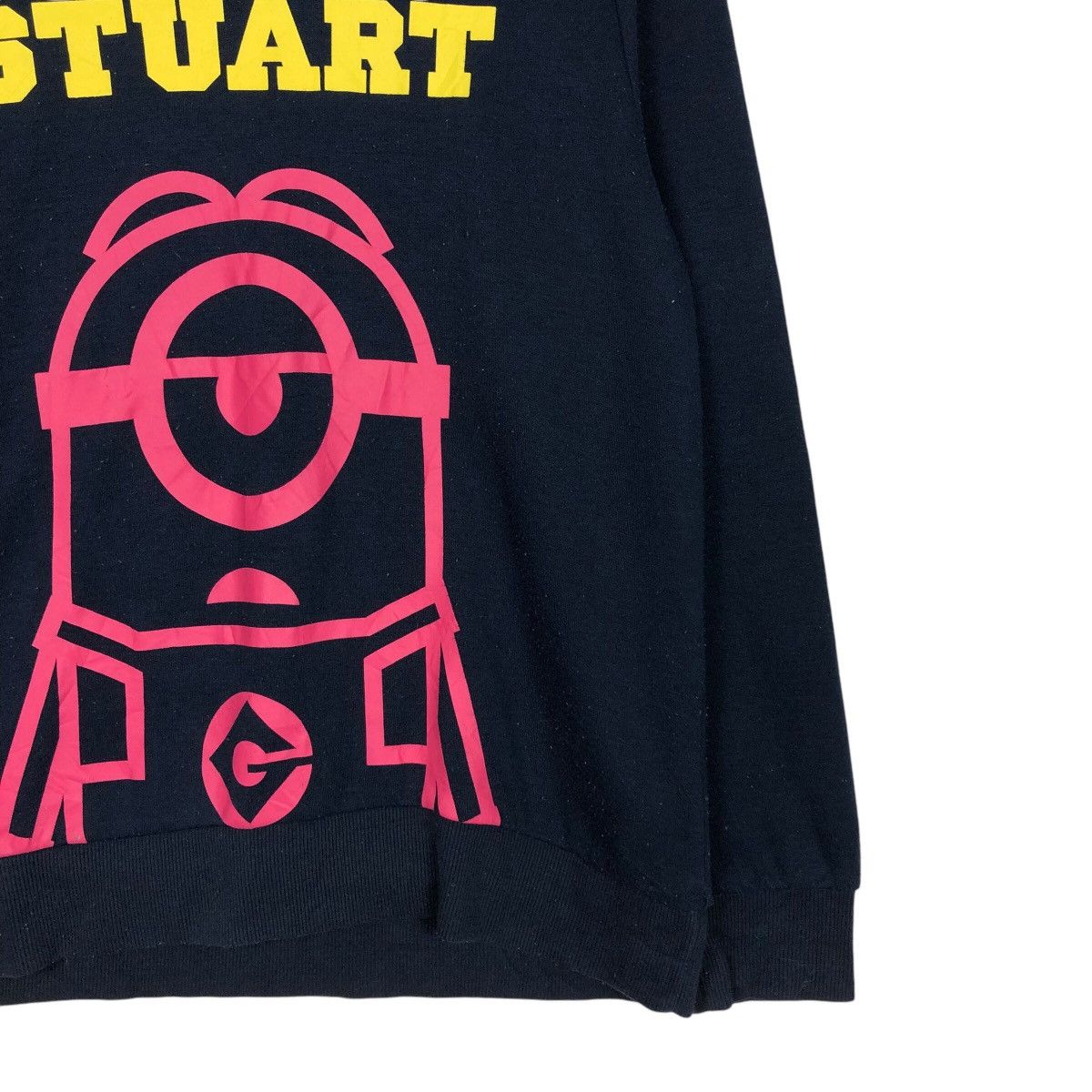 Cartoon Network × Japanese Brand 📌Despicable Minion Made Stuart Sweatshirt Big Logo Size US L / EU 52-54 / 3 - 6 Thumbnail