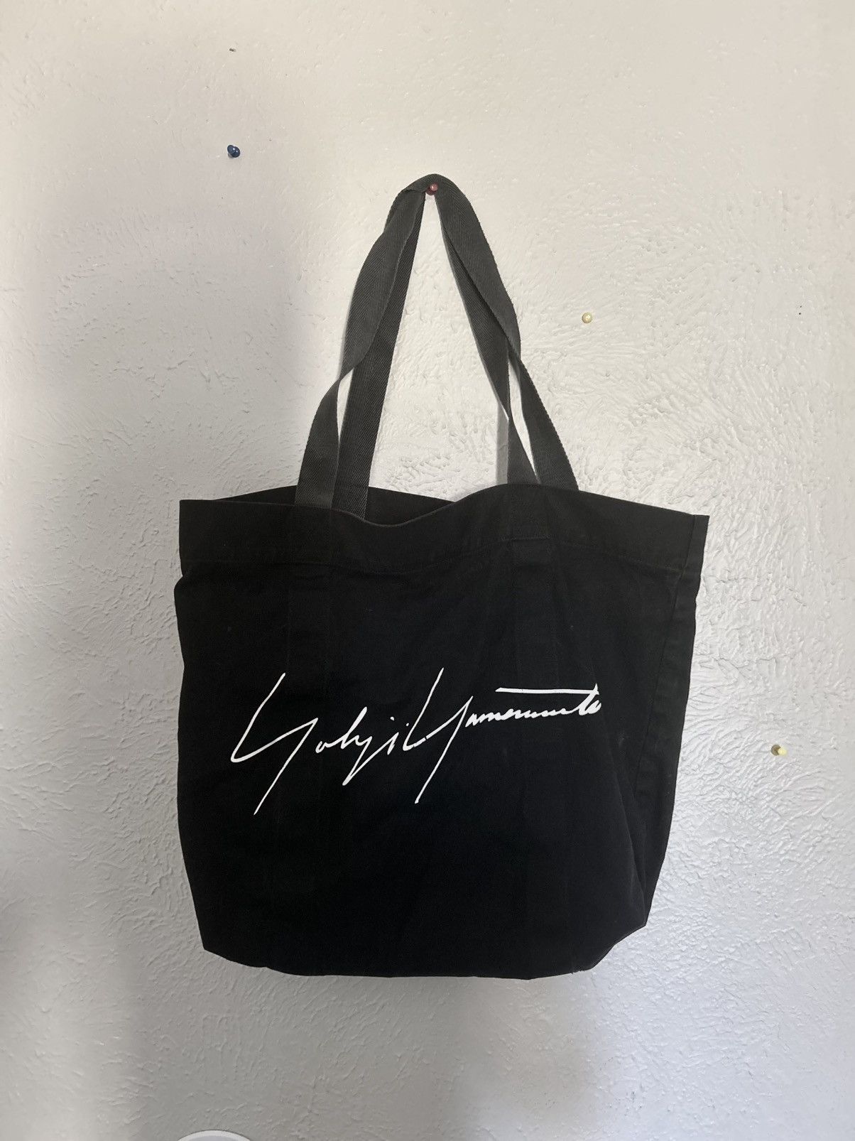 Yohji Yamamoto Yohji Yamamoto Black Tote Bag Size ONE SIZE - 1 Preview