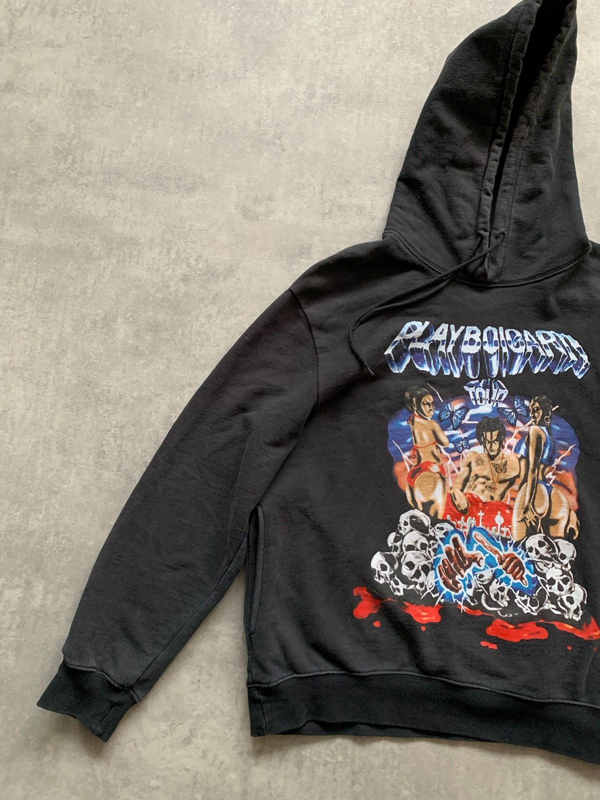 Playboi Carti × Vintage Playboi carti skull girls money hoodie black world tour Size US M / EU 48-50 / 2 - 3 Thumbnail