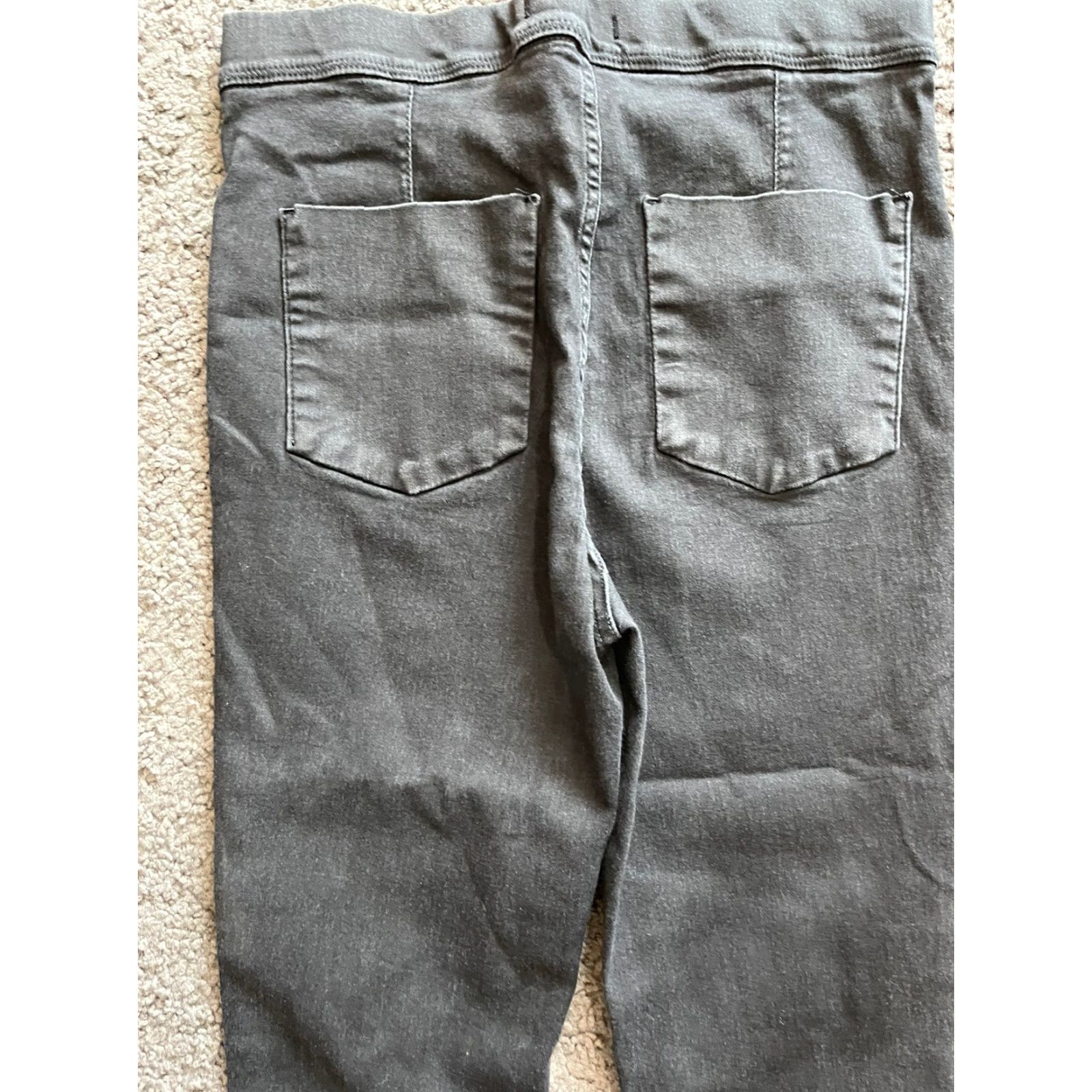 Free People VINTAGE Free People Black Jeans Stretch Raw Hem Skinny Jeans 61855-16515125 Waist 31 Jeans Rock 90s American Womens Size 31 Skinny Mens? Size 24" / US 00 / IT 34 - 4 Thumbnail