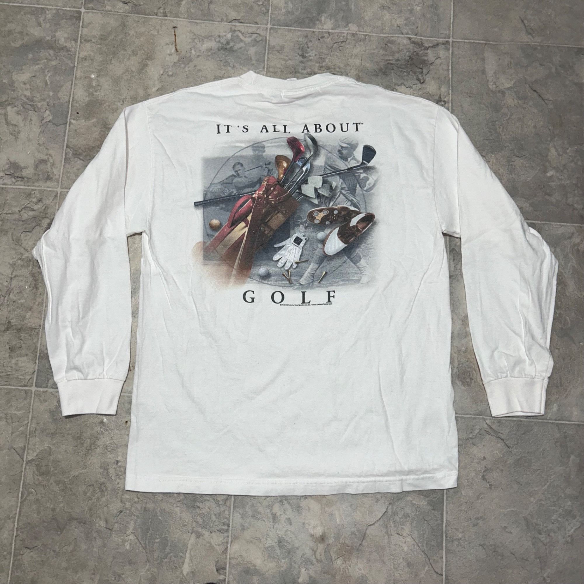 Other Vintage/Y2K “Its All About Golf” Long Sleeve Shirt Size US L / EU 52-54 / 3 - 4 Thumbnail
