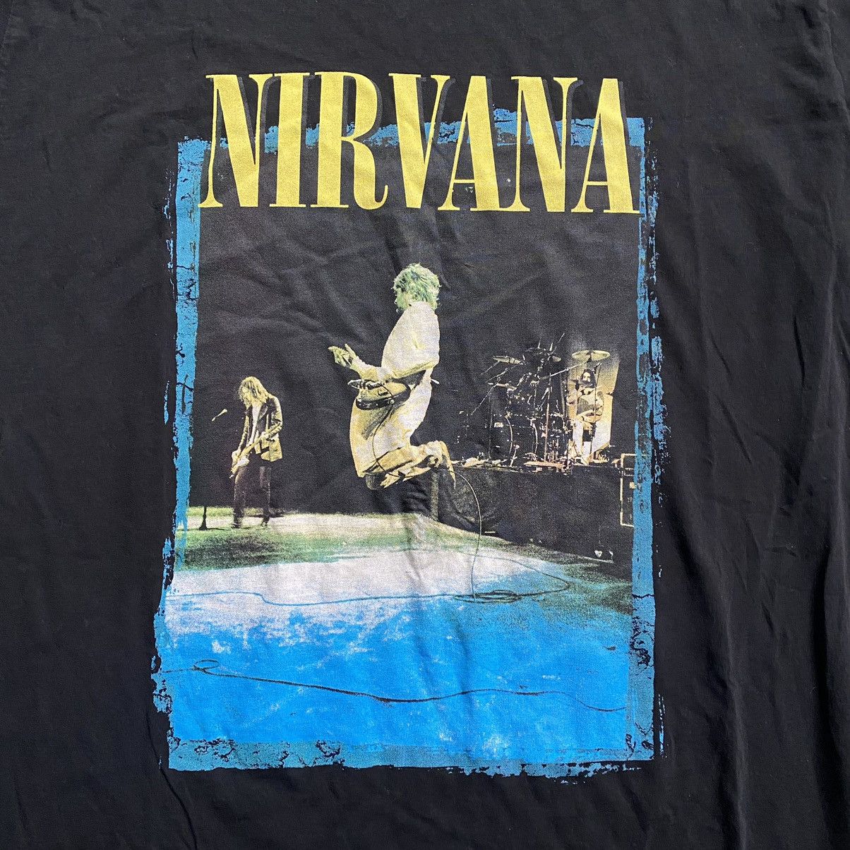 Band Tees NIRVANA Y2K GRUNGE BAND KURT COBAIN LIVE CONCERT T SHIRT Size US XL / EU 56 / 4 - 2 Thumbnail