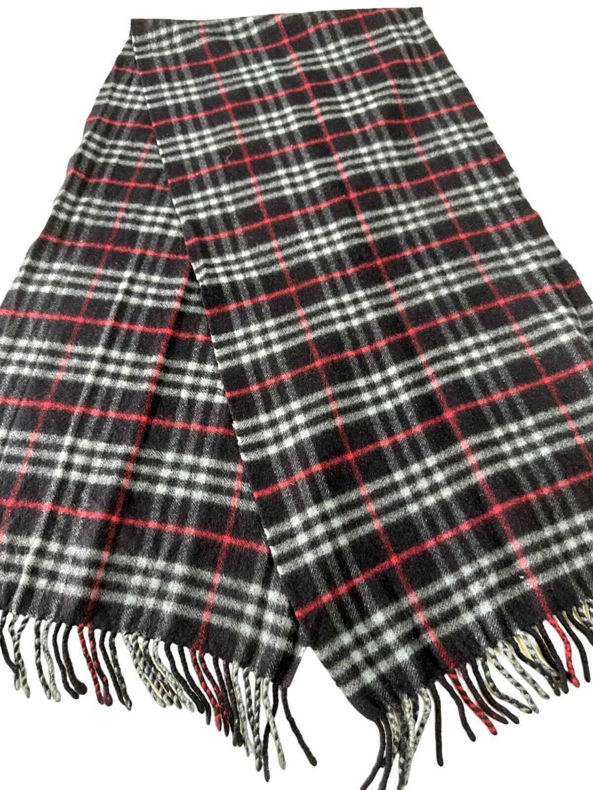 Burberry Burberrys Authentic Unisex Scarf Navy Blue 100% Cashmere Size ONE SIZE - 2 Thumbnail