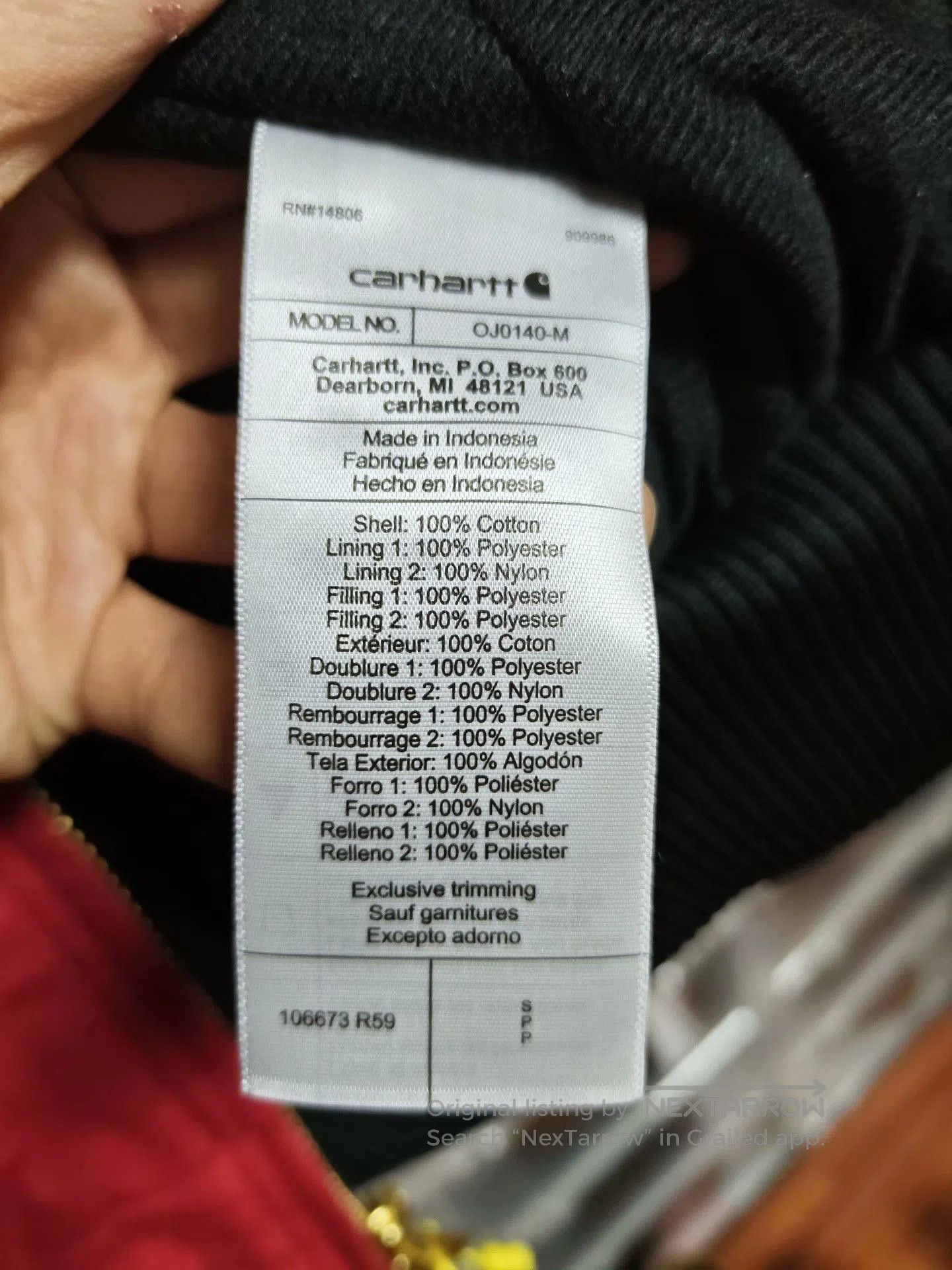 Carhartt Carhartt J140 Red Jacket. Size US S / EU 44-46 / 1 - 7 Thumbnail