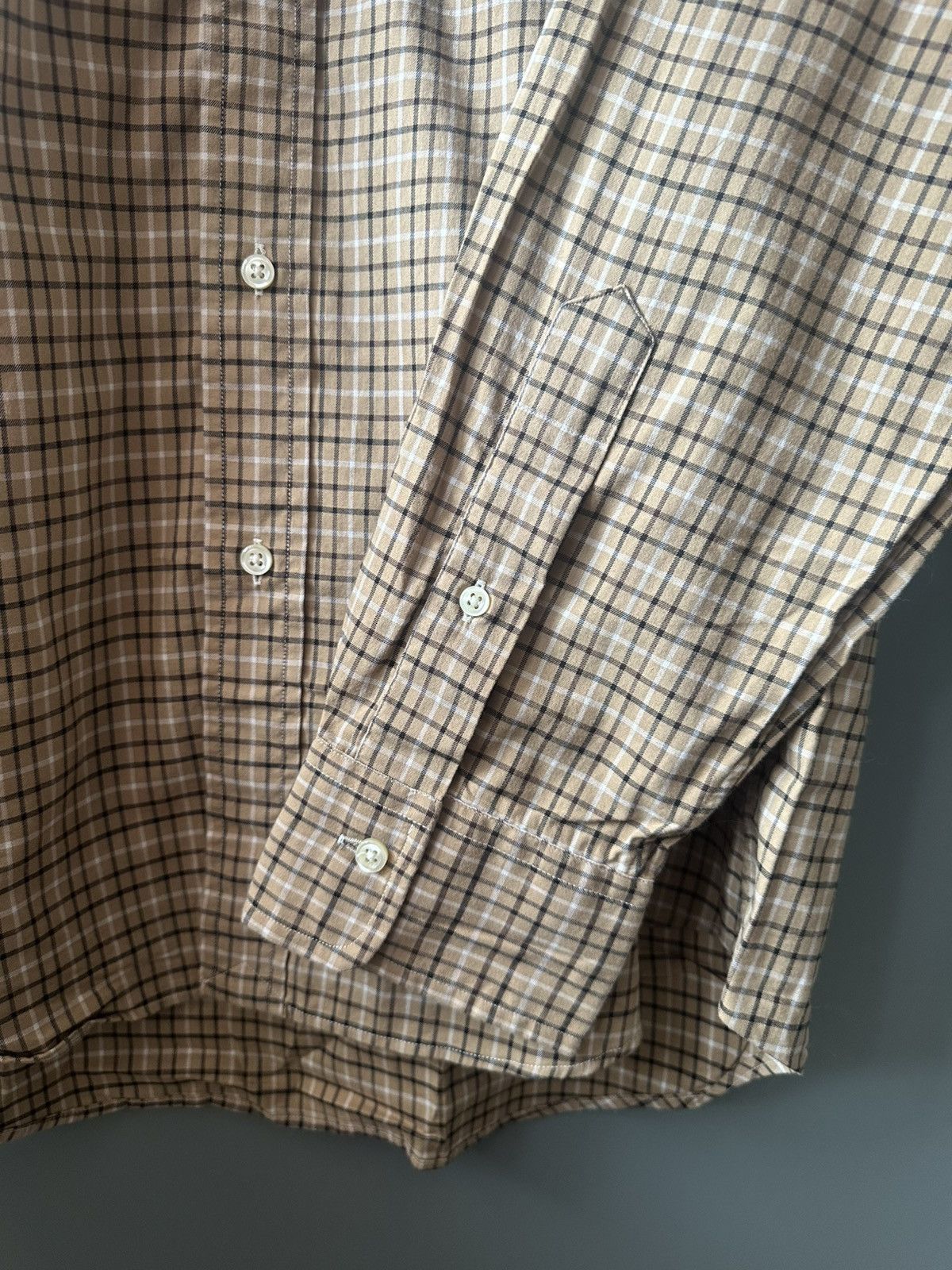 Polo Ralph Lauren Polo Ralph Lauren Beige Check Cotton Shirt Size L Size US L / EU 52-54 / 3 - 5 Thumbnail