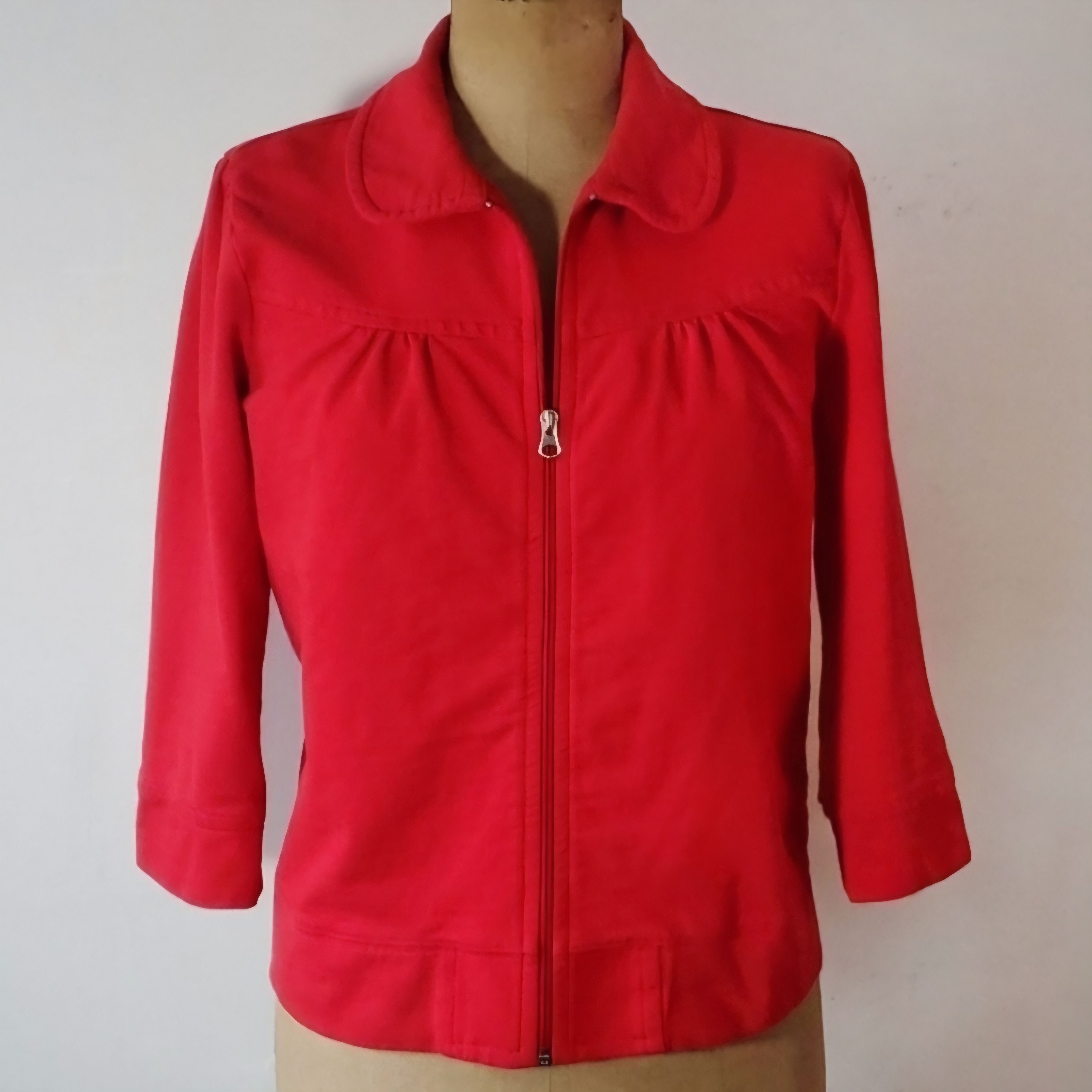 Other Requirements Size L Jacket Vintage Y2K 90s Red Full Zip Size L / US 10 / IT 46 - 1 Thumbnail