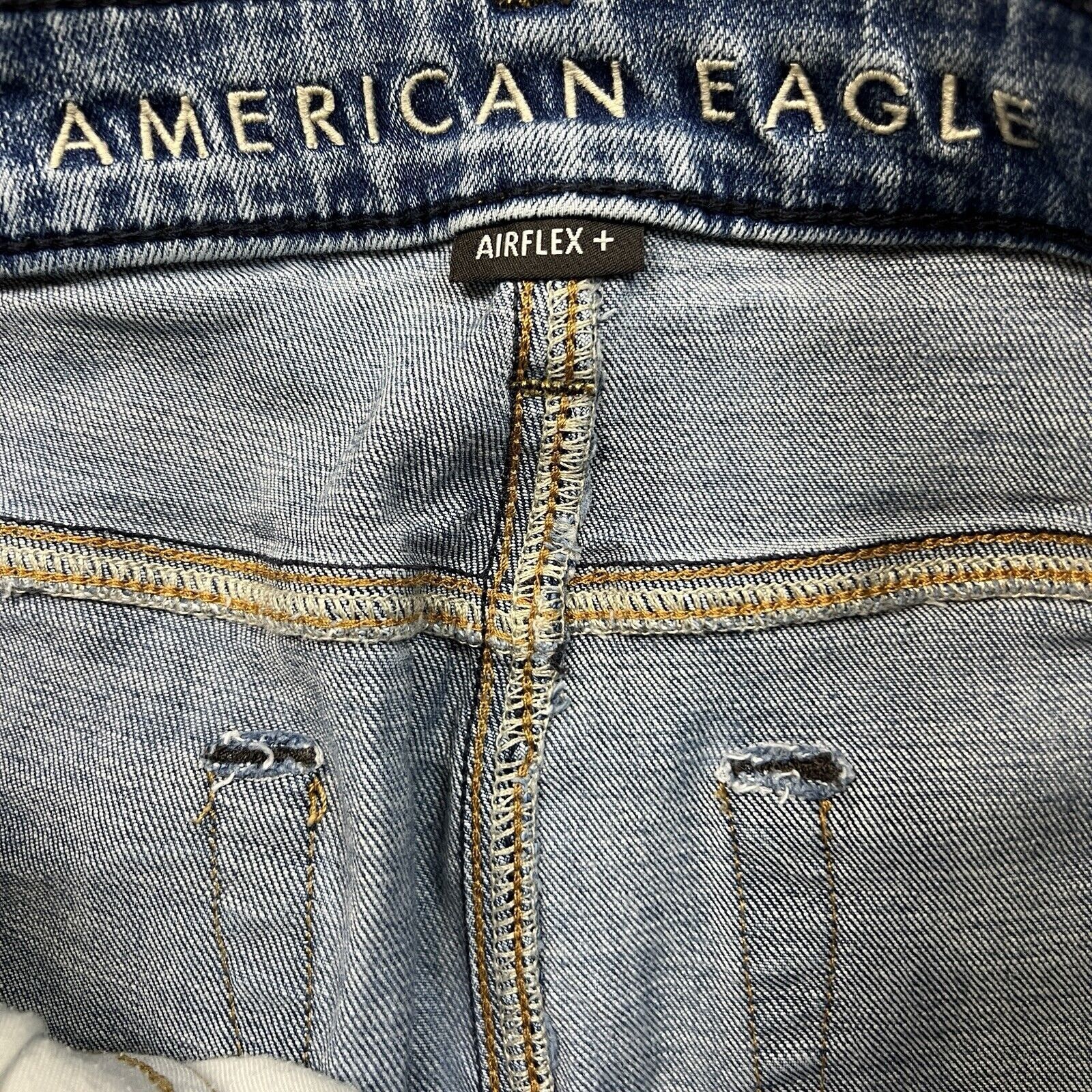 American Eagle Outfitters × Vintage American Eagle Jeans 30x30 Air Flex Slim Faded Denim Pants Size US 30 / EU 46 - 9 Thumbnail