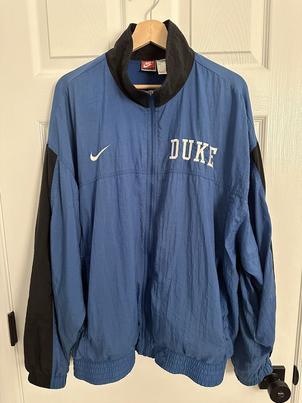 Nike × Vintage Vintage Nike Duke Blue Devils Light Weight Track Jacket Size US XL / EU 56 / 4 - 1 Thumbnail