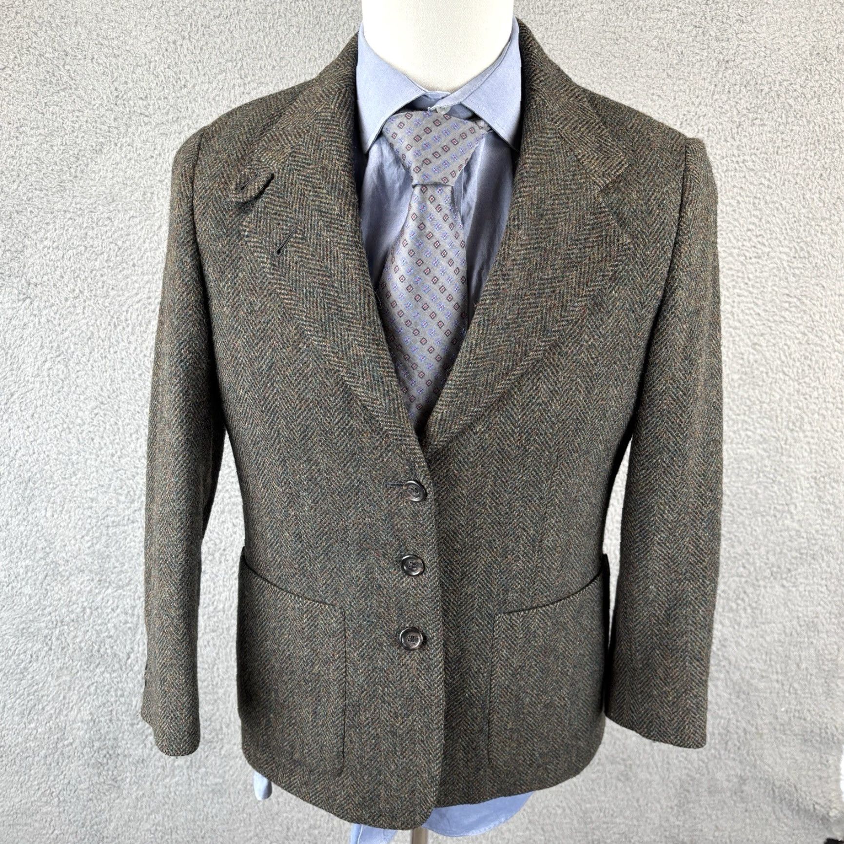 Vintage VINTAGE L.L. Bean Blazer Jacket Womens 4 Petite Wool Tweed Quilted Insulated 90s Size S / US 4 / IT 40 - 2 Thumbnail